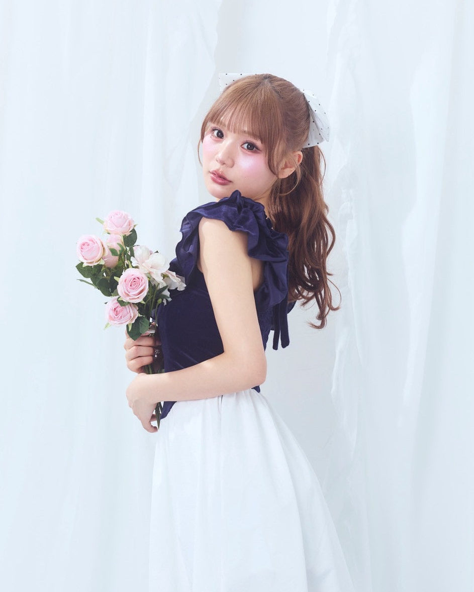 summer velour long onepiece