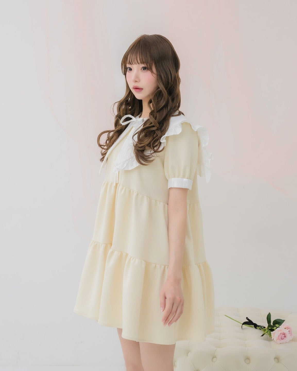 tierd sweat mini onepiece