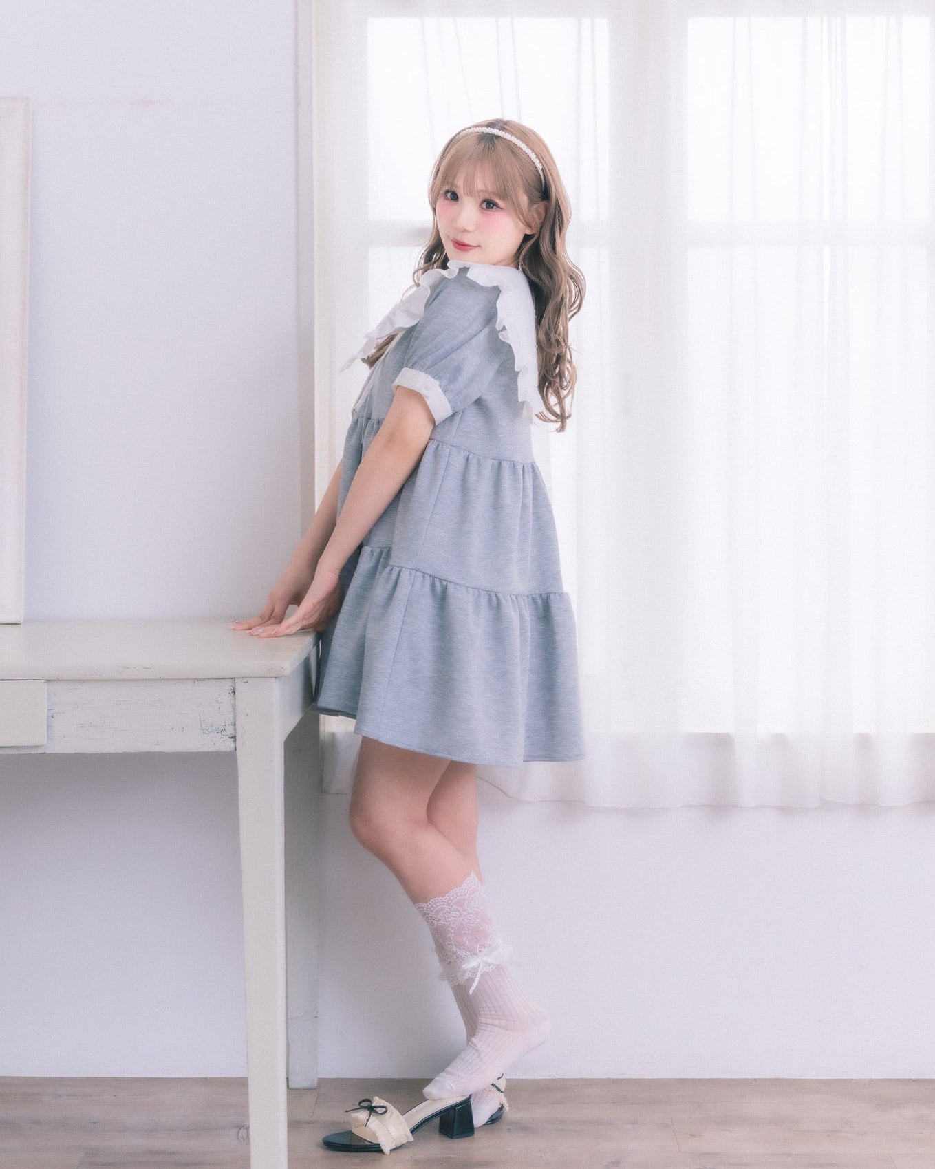 tierd sweat mini onepiece