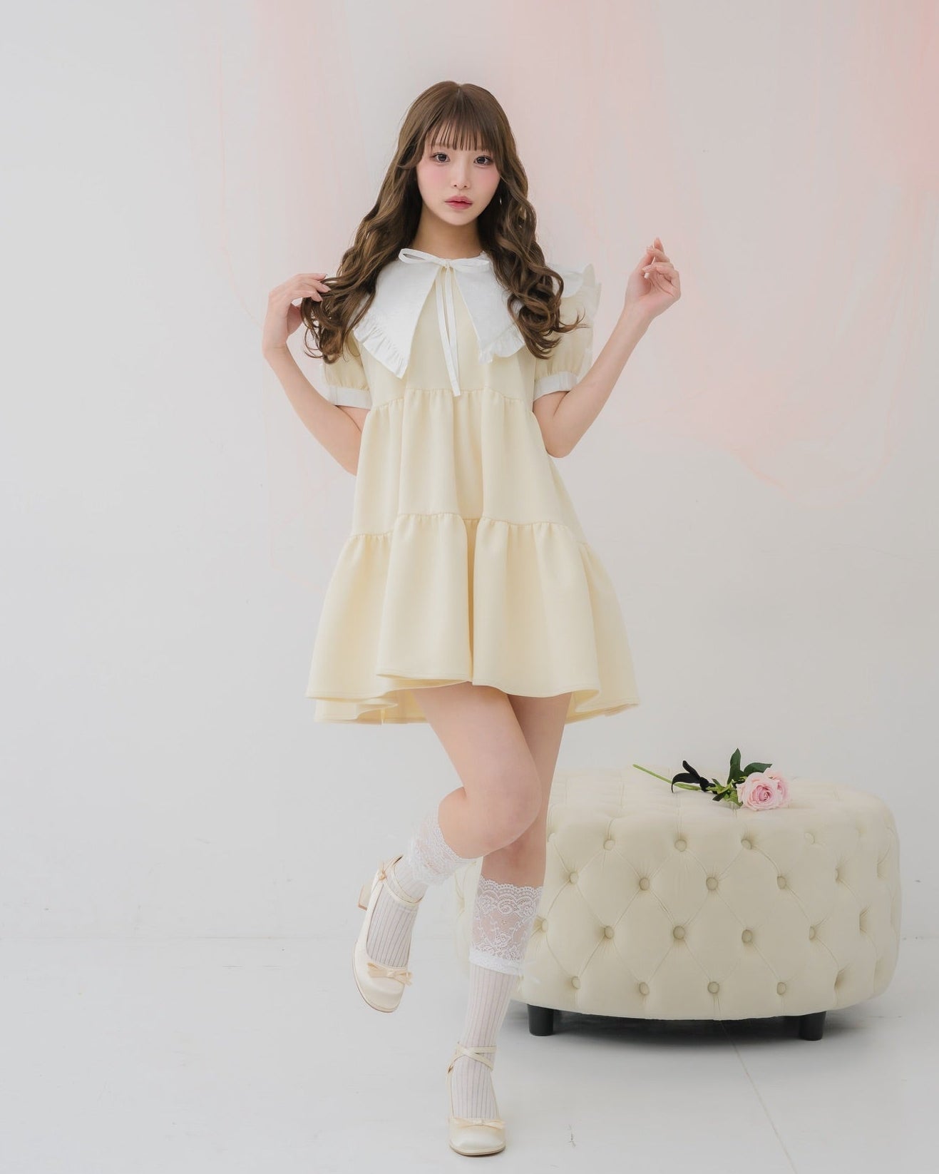 tierd sweat mini onepiece