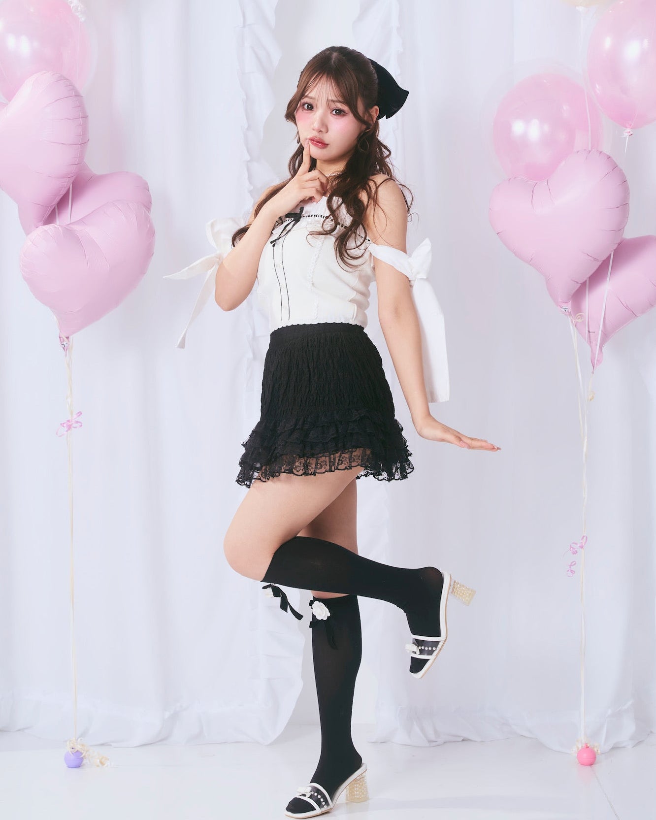 tiered shirred skirt pants