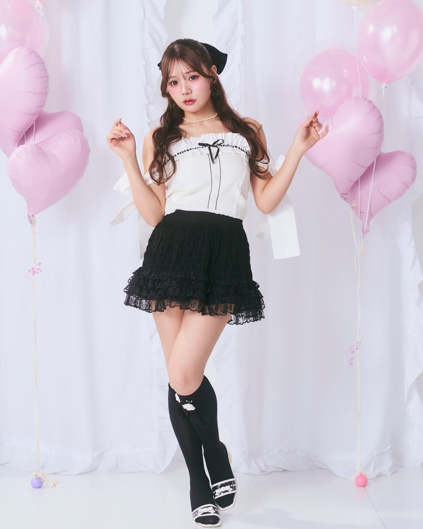 tiered shirred skirt pants