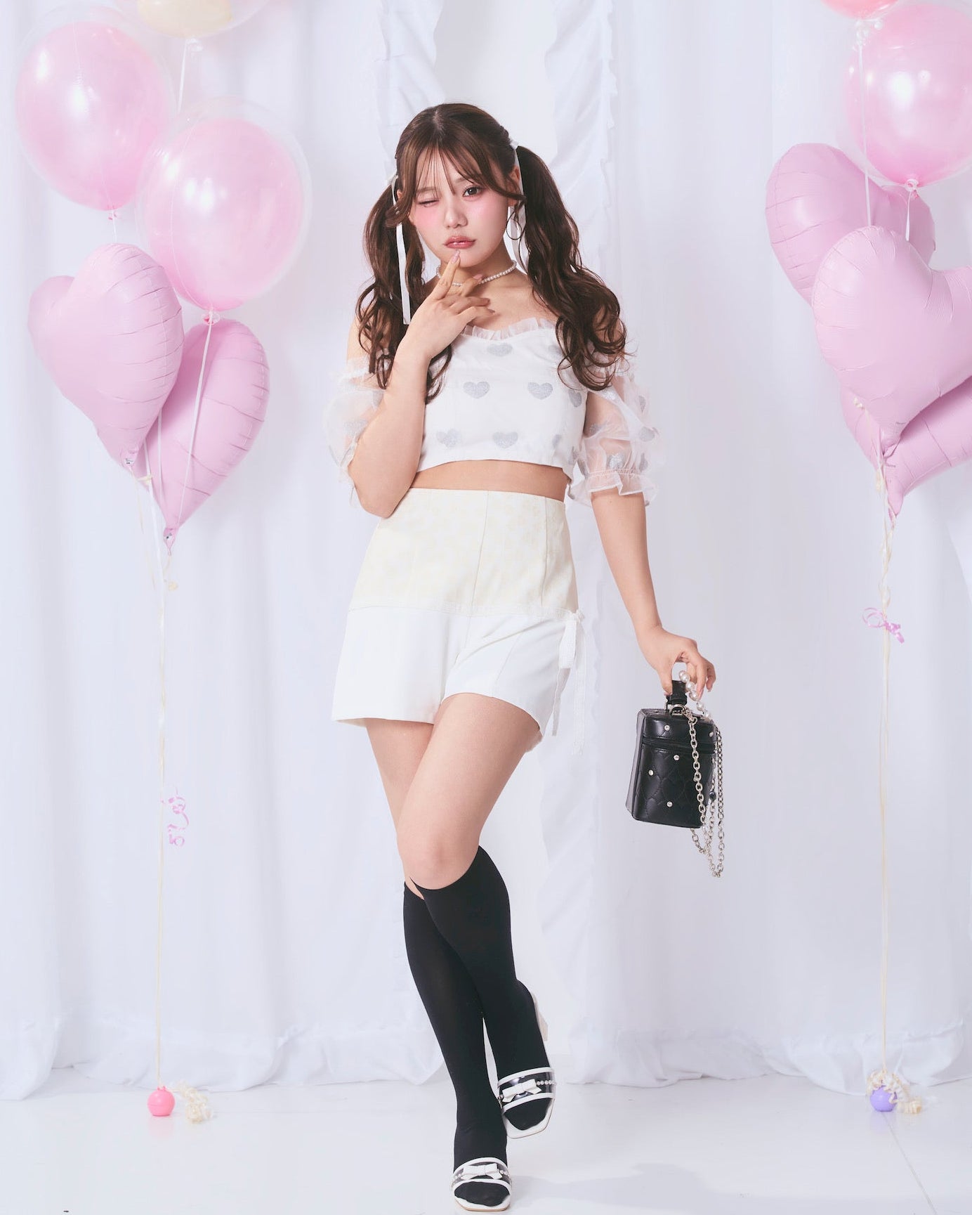 lace switching pants