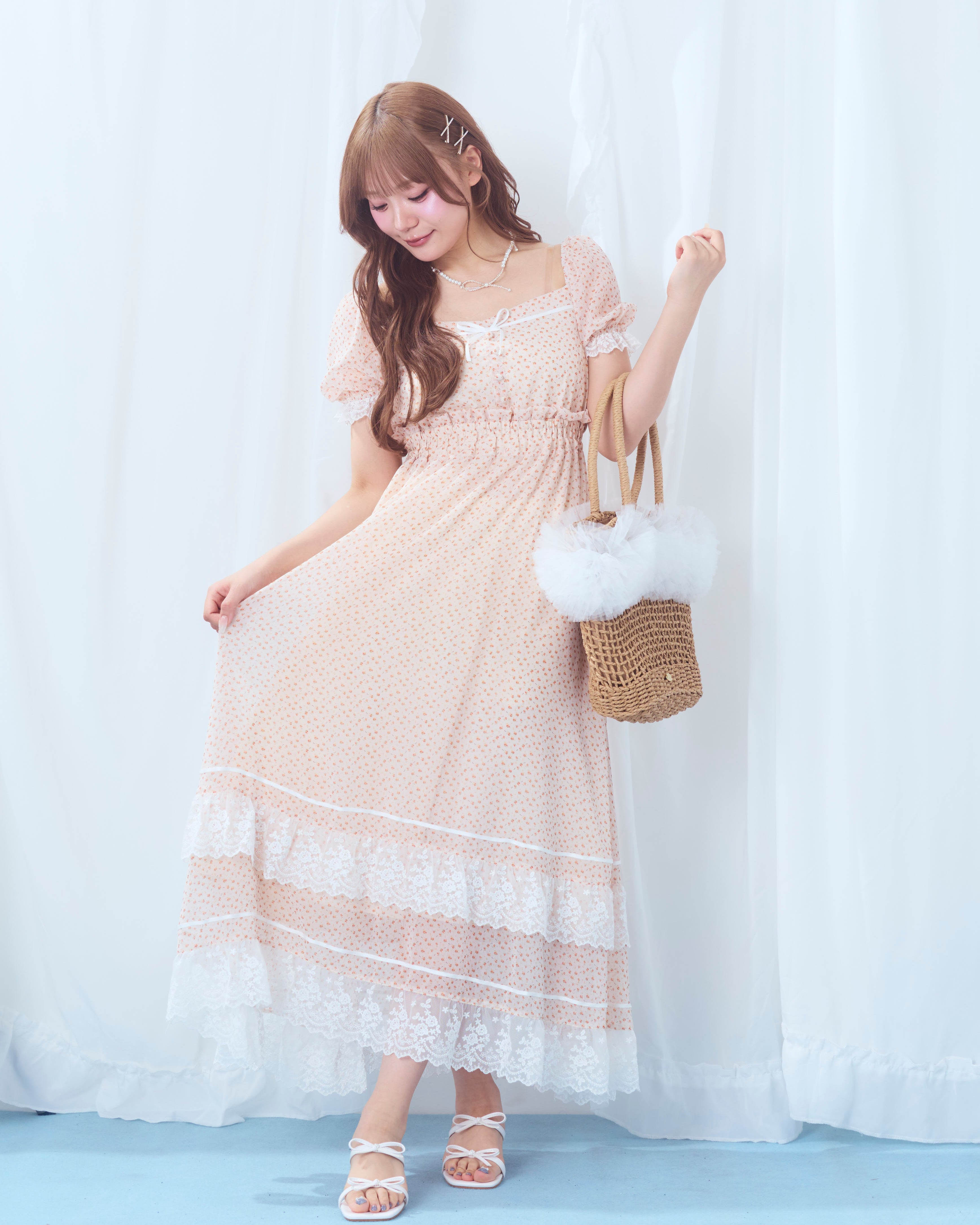 tulle straw bag