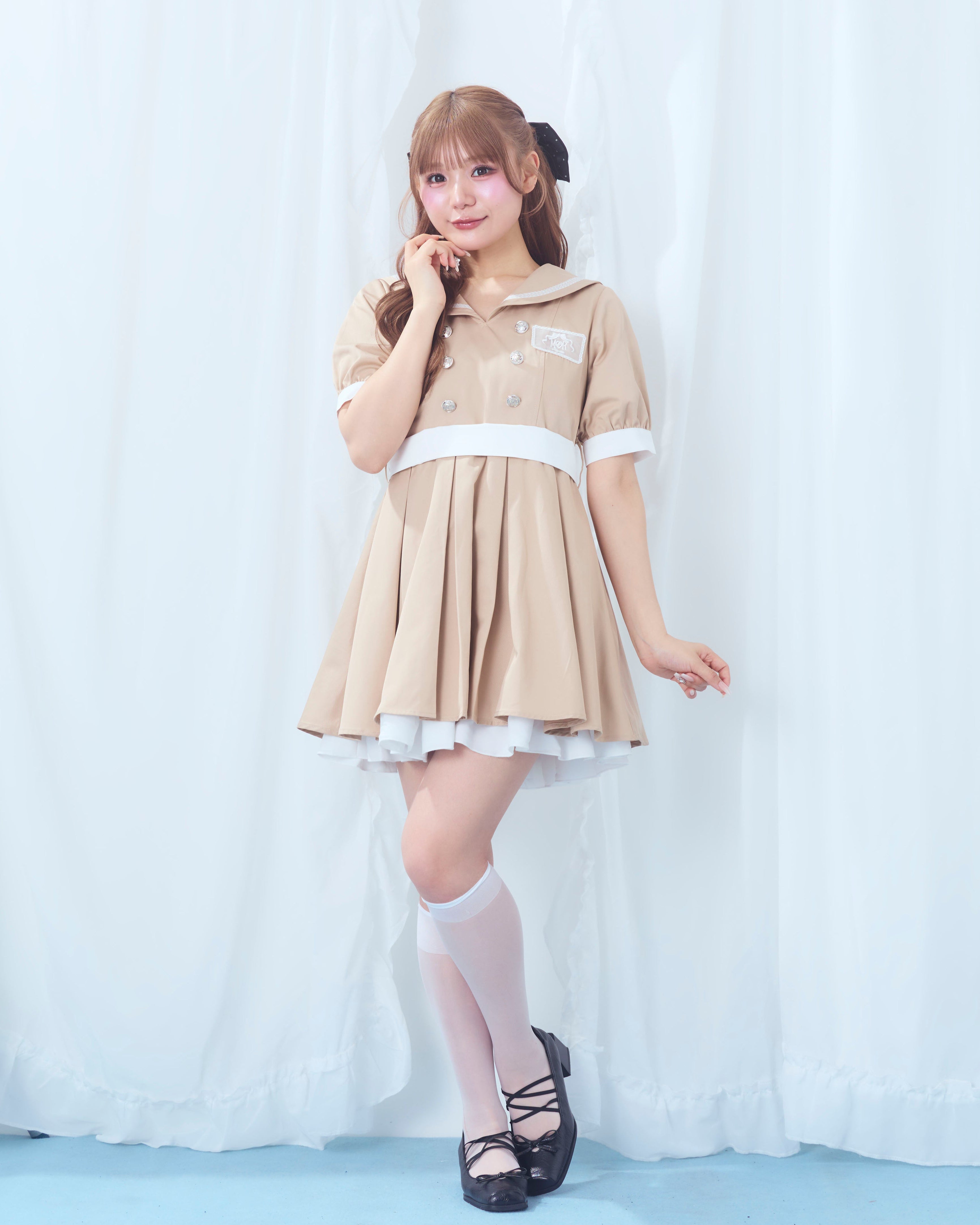 sailor collar marine onepiece