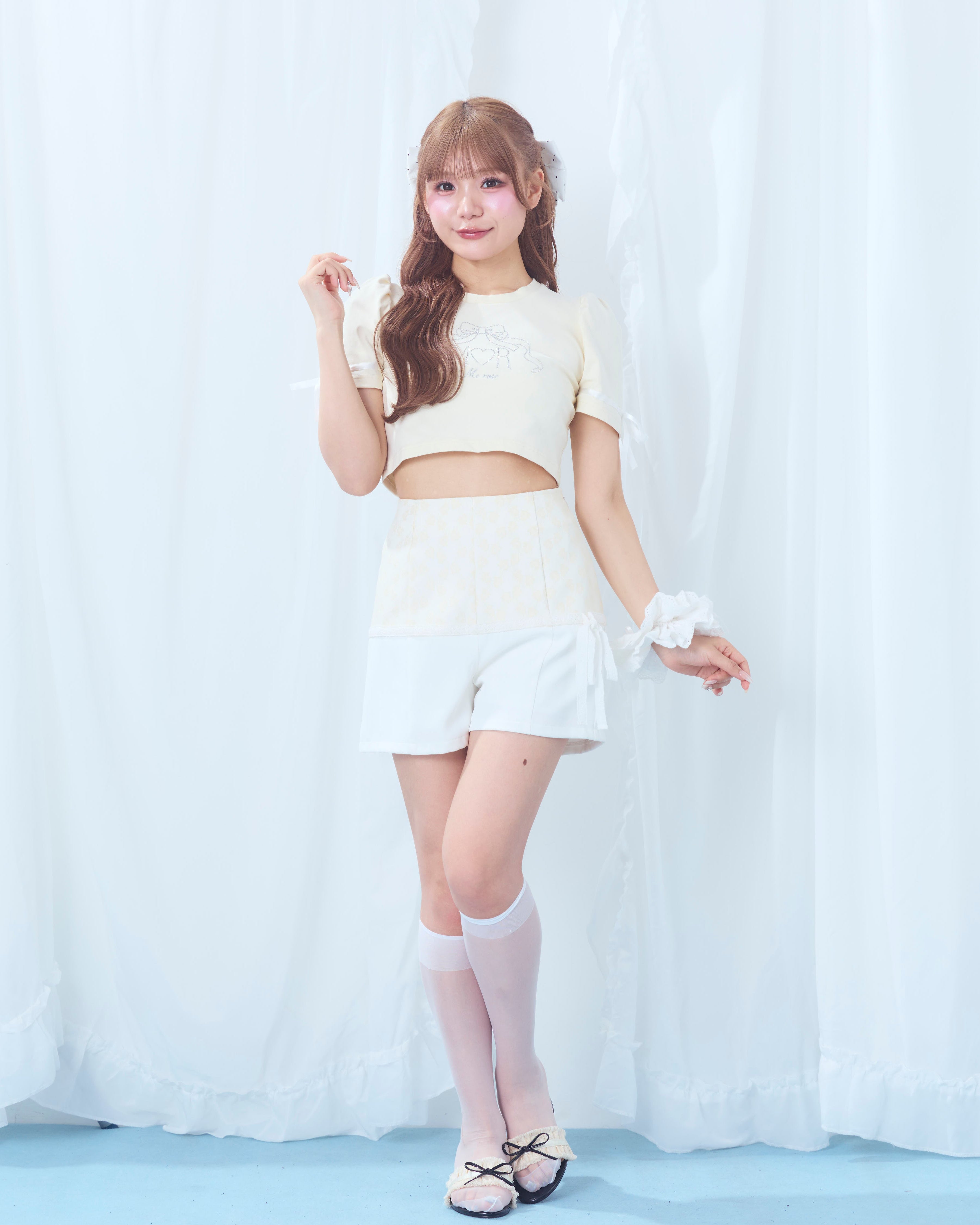 lace switching pants
