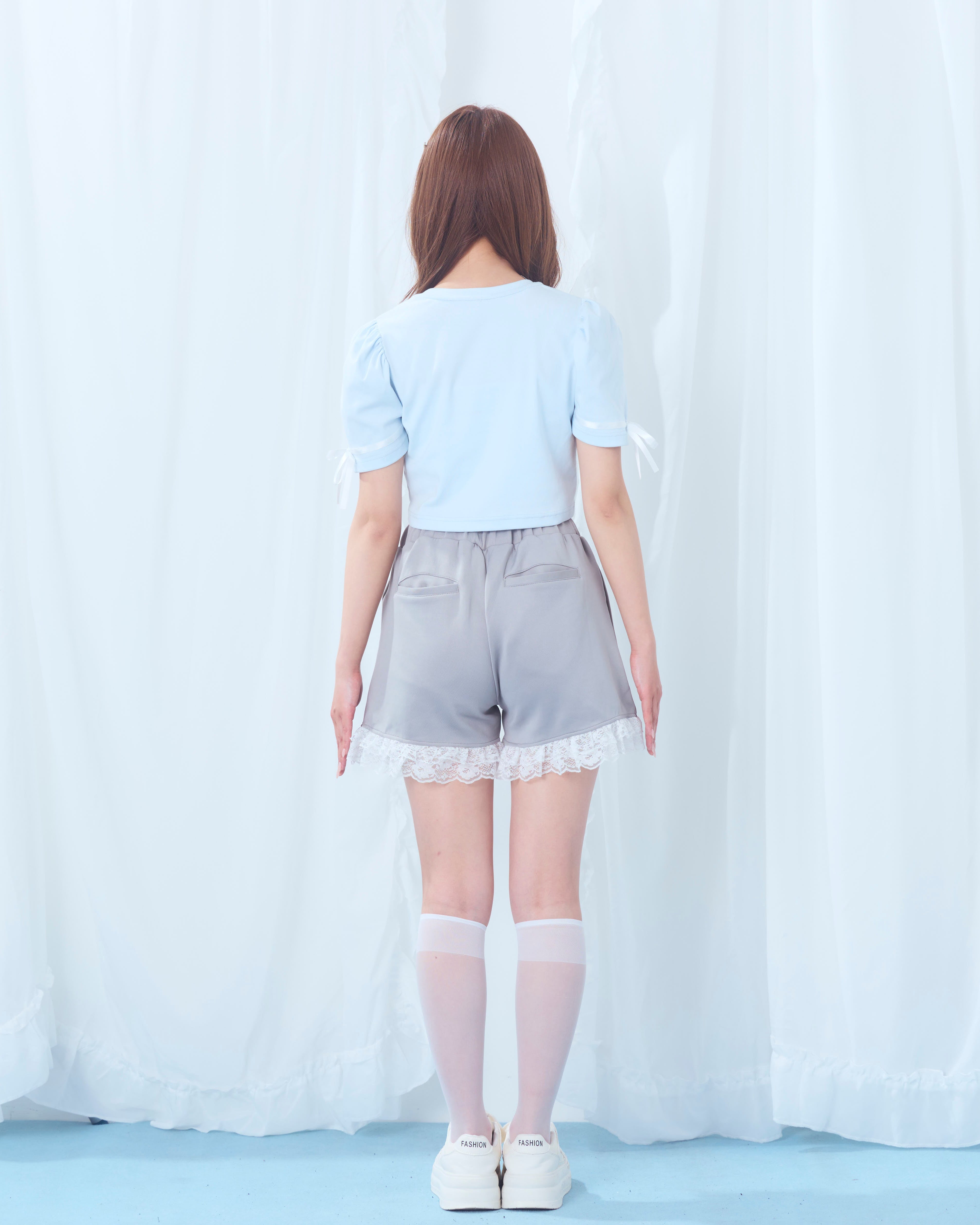 ribbon cut pants