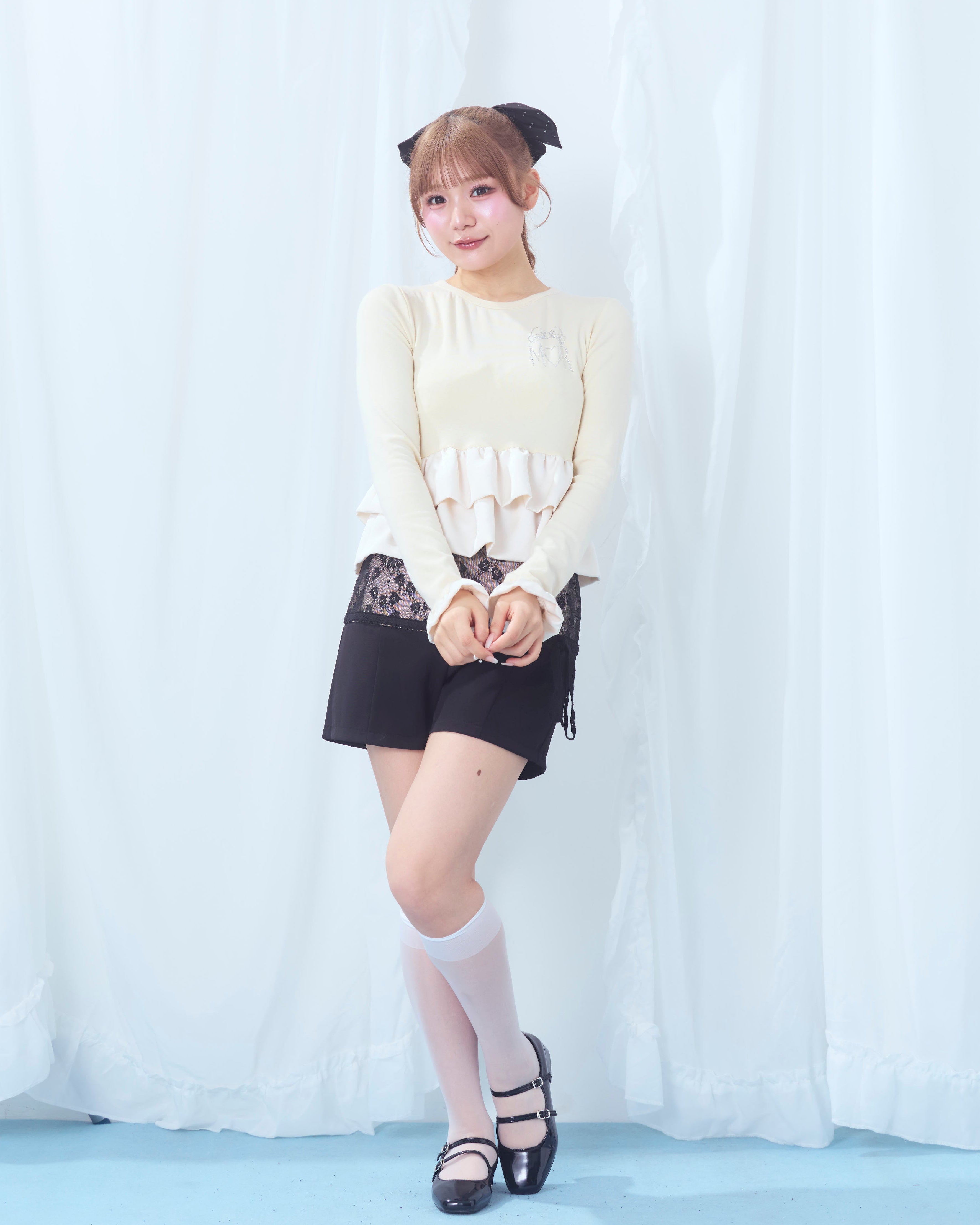 lace switching pants