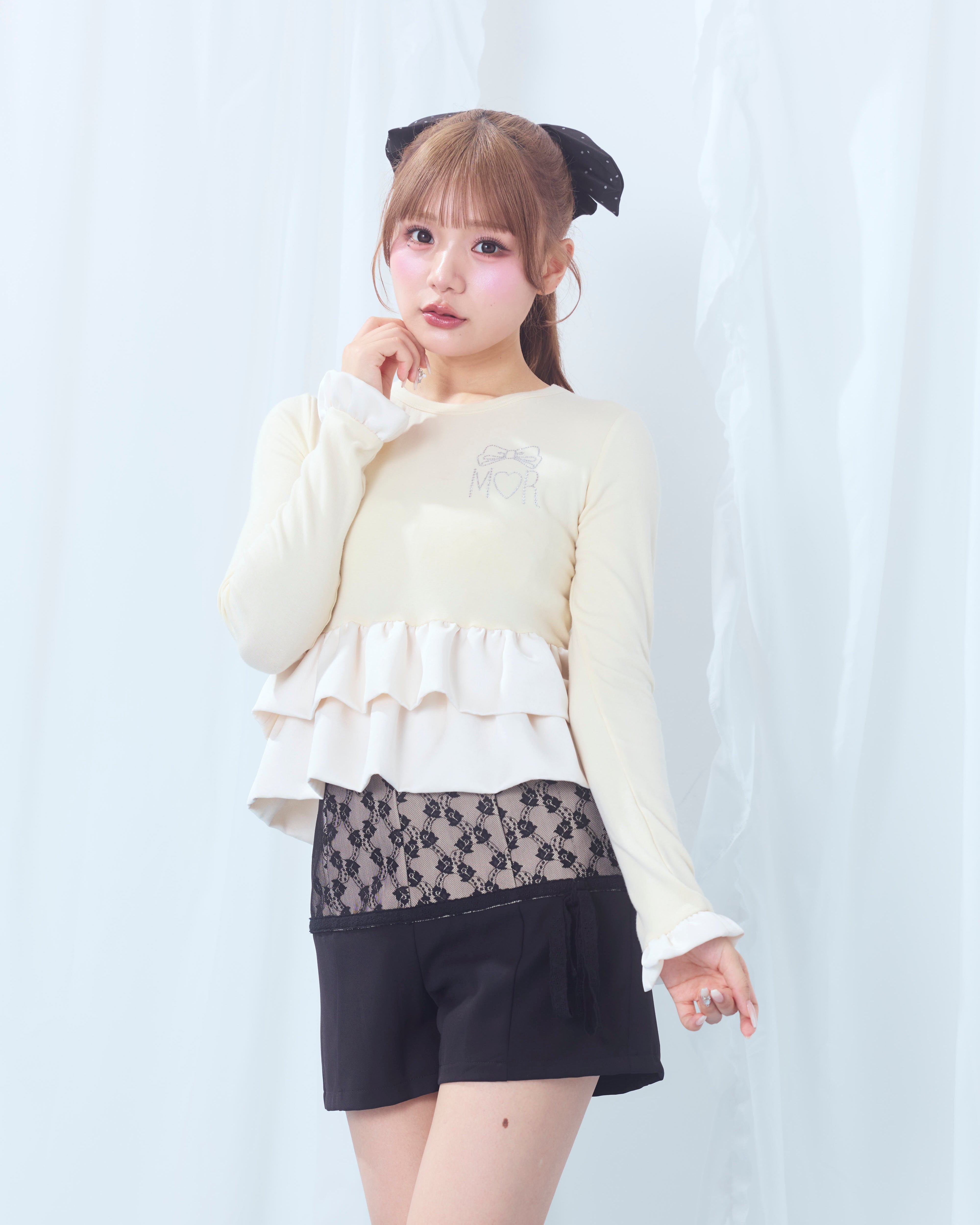 lace switching pants