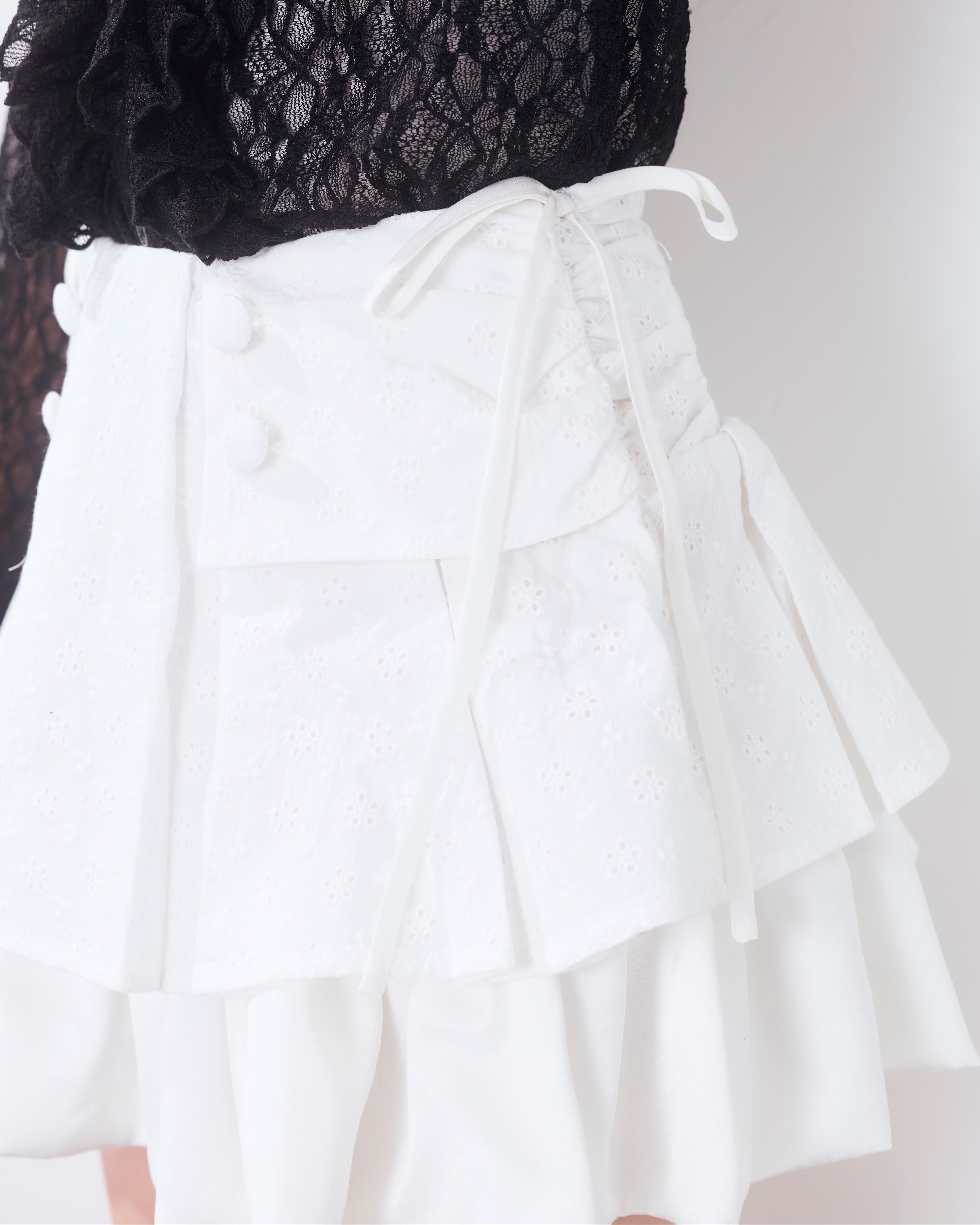 cotton balloon mini skirt