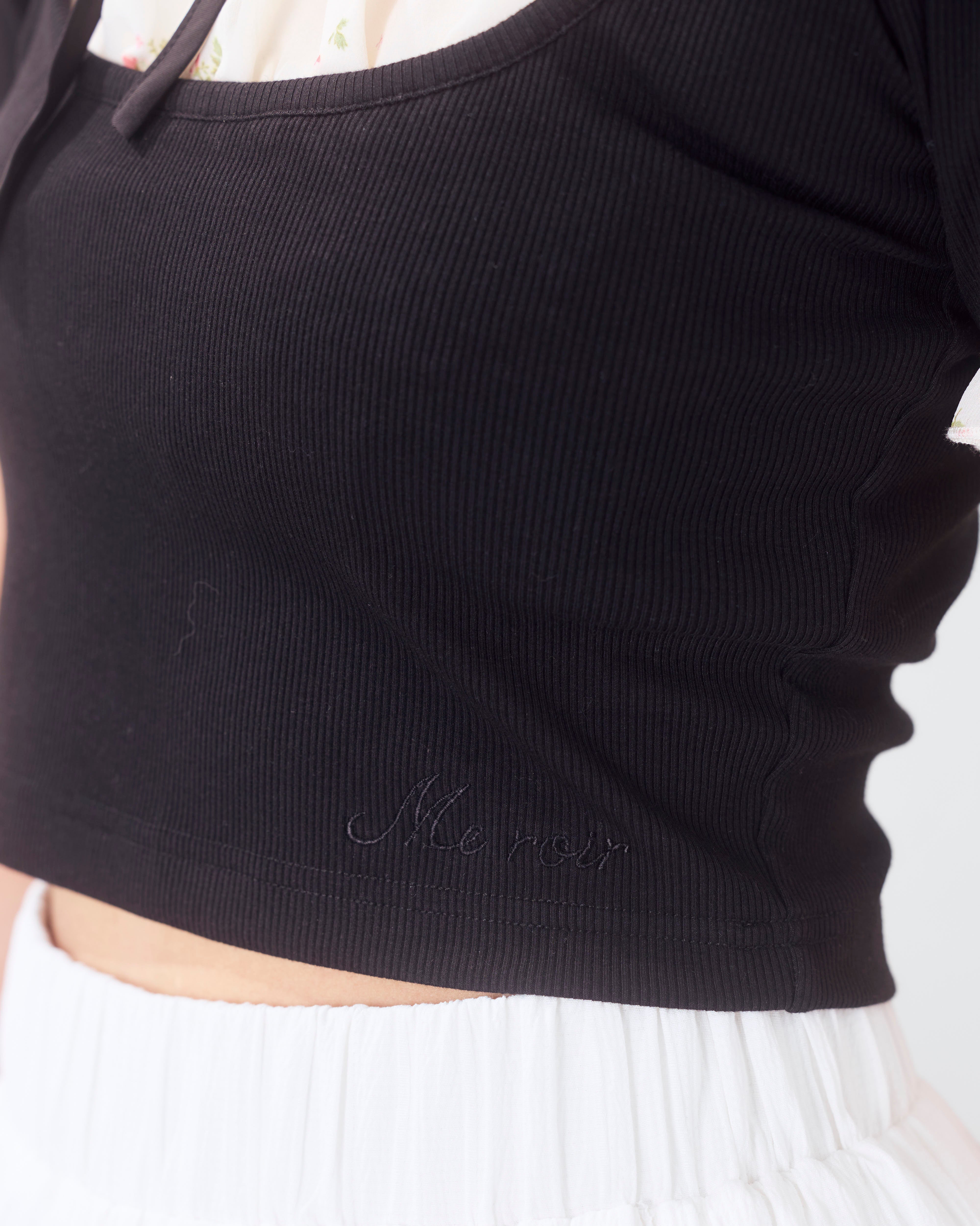 rosette choker tops