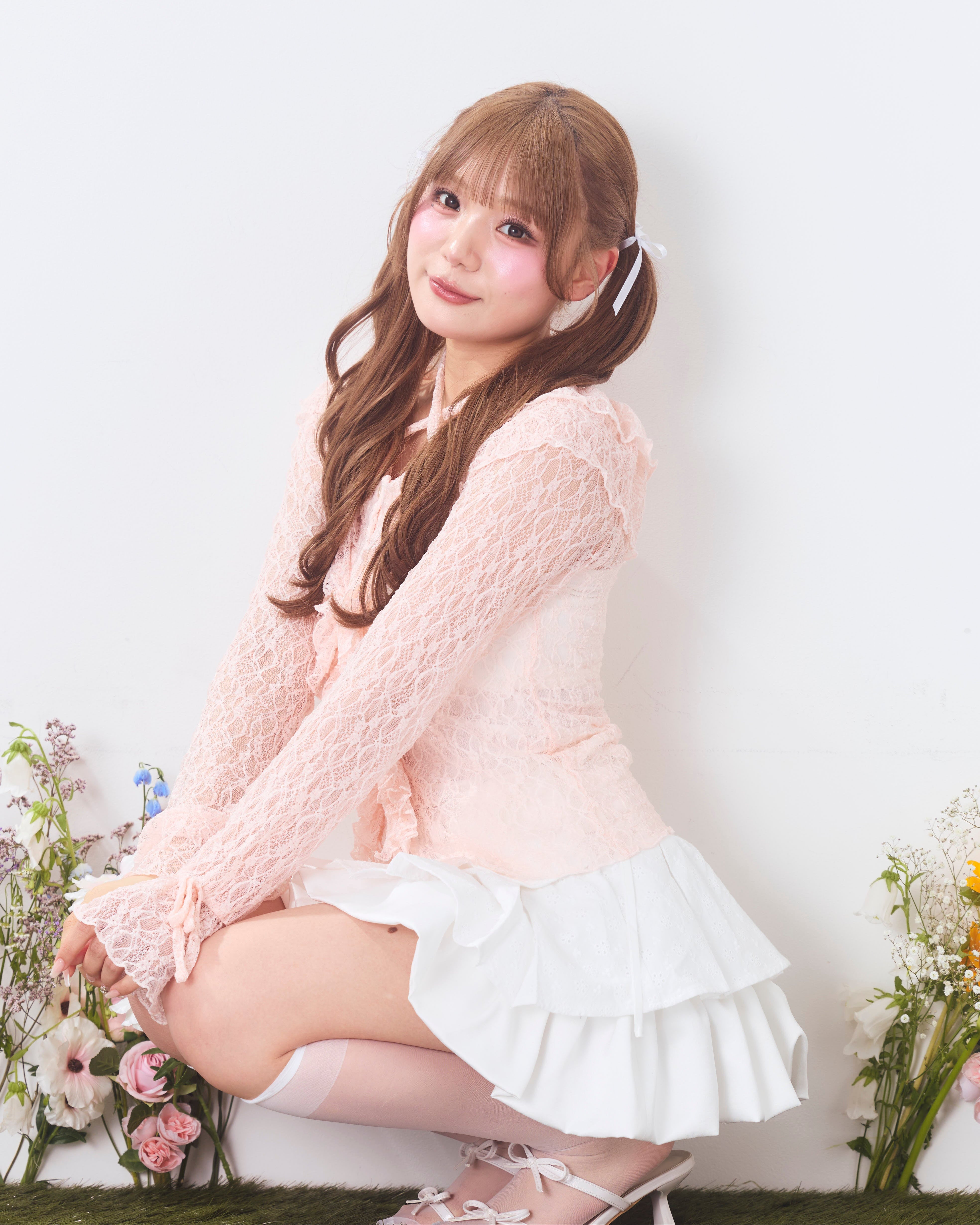 romantic frill lace cardigan