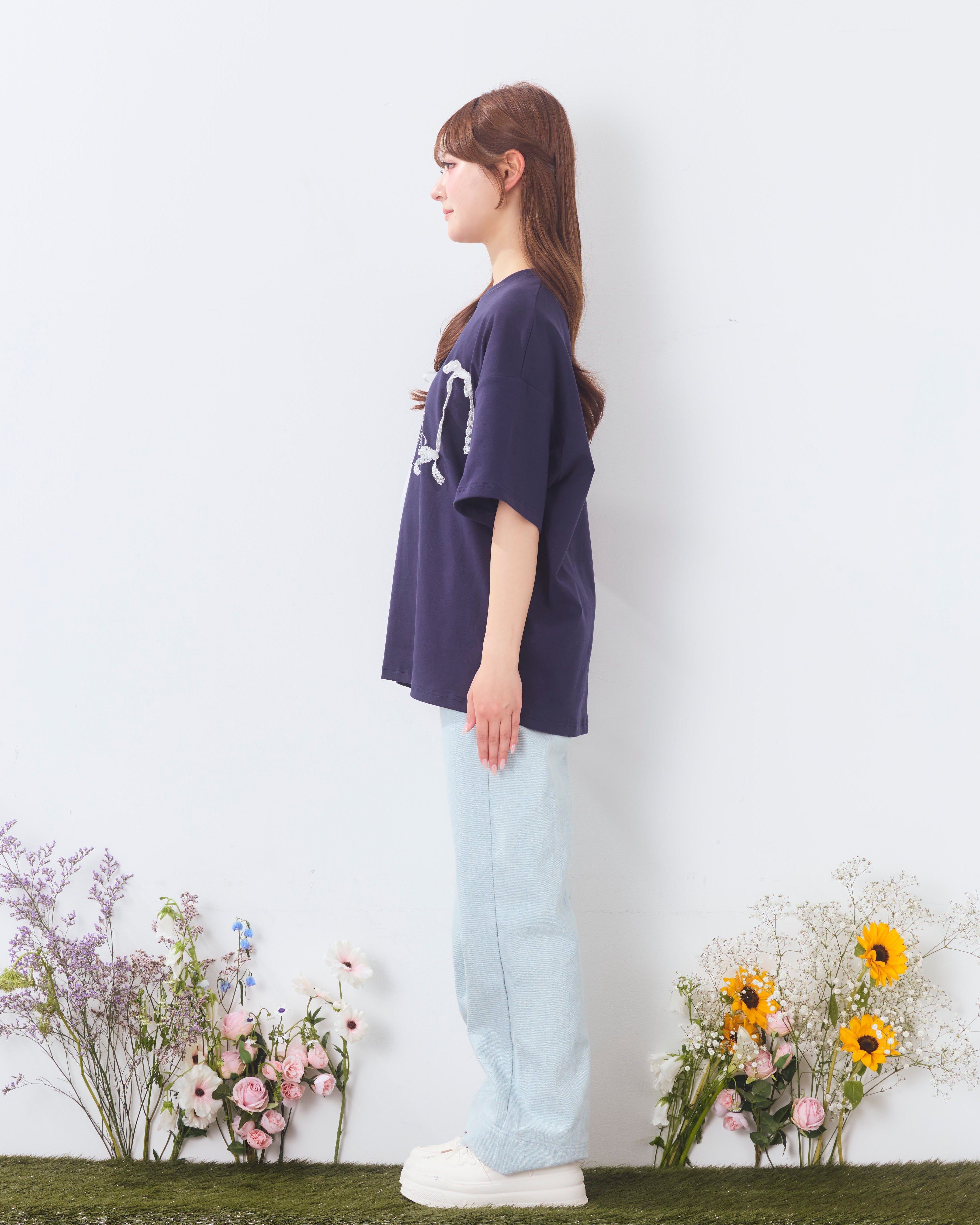 bijou logo ribbon tshirt