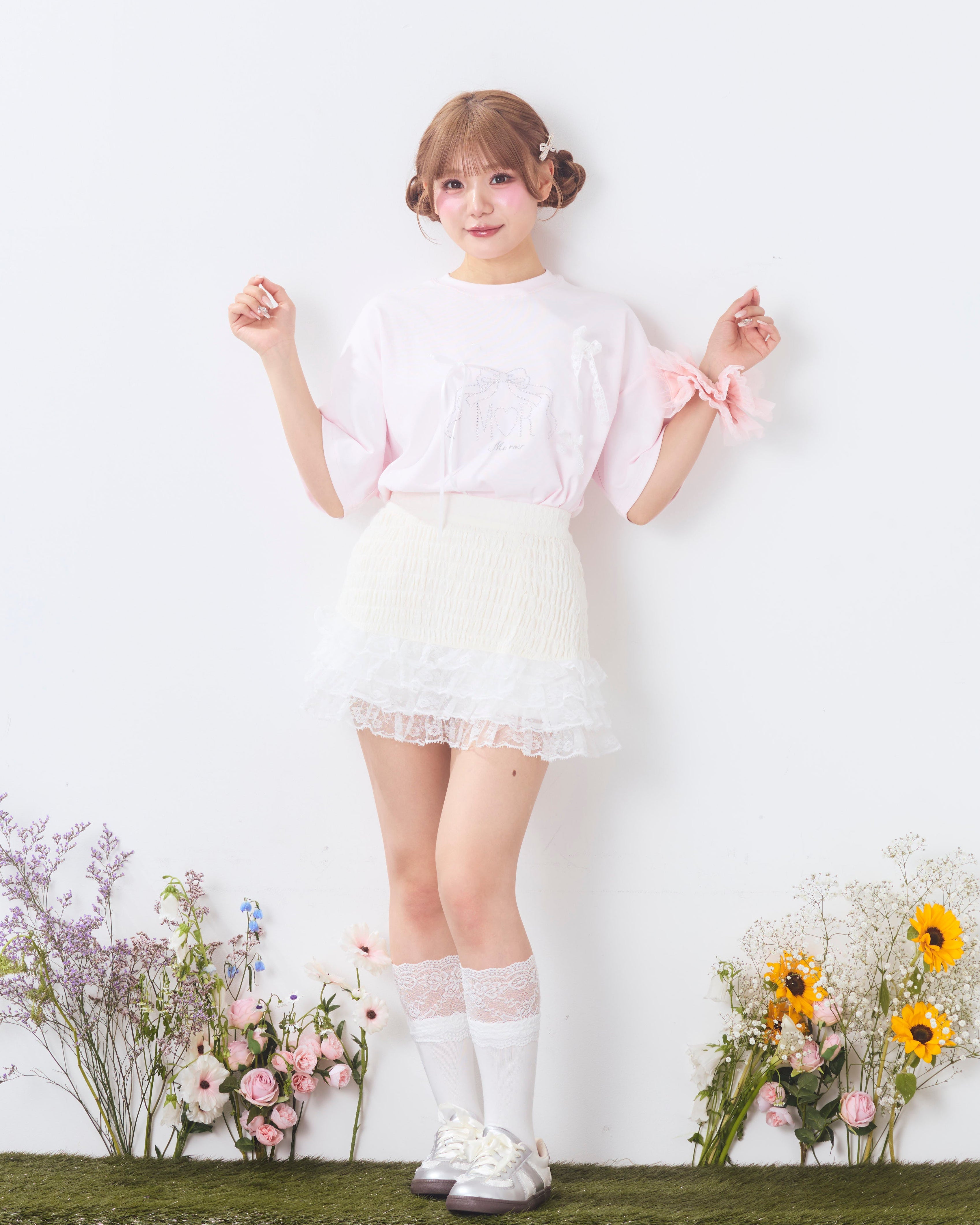 bijou logo ribbon tshirt