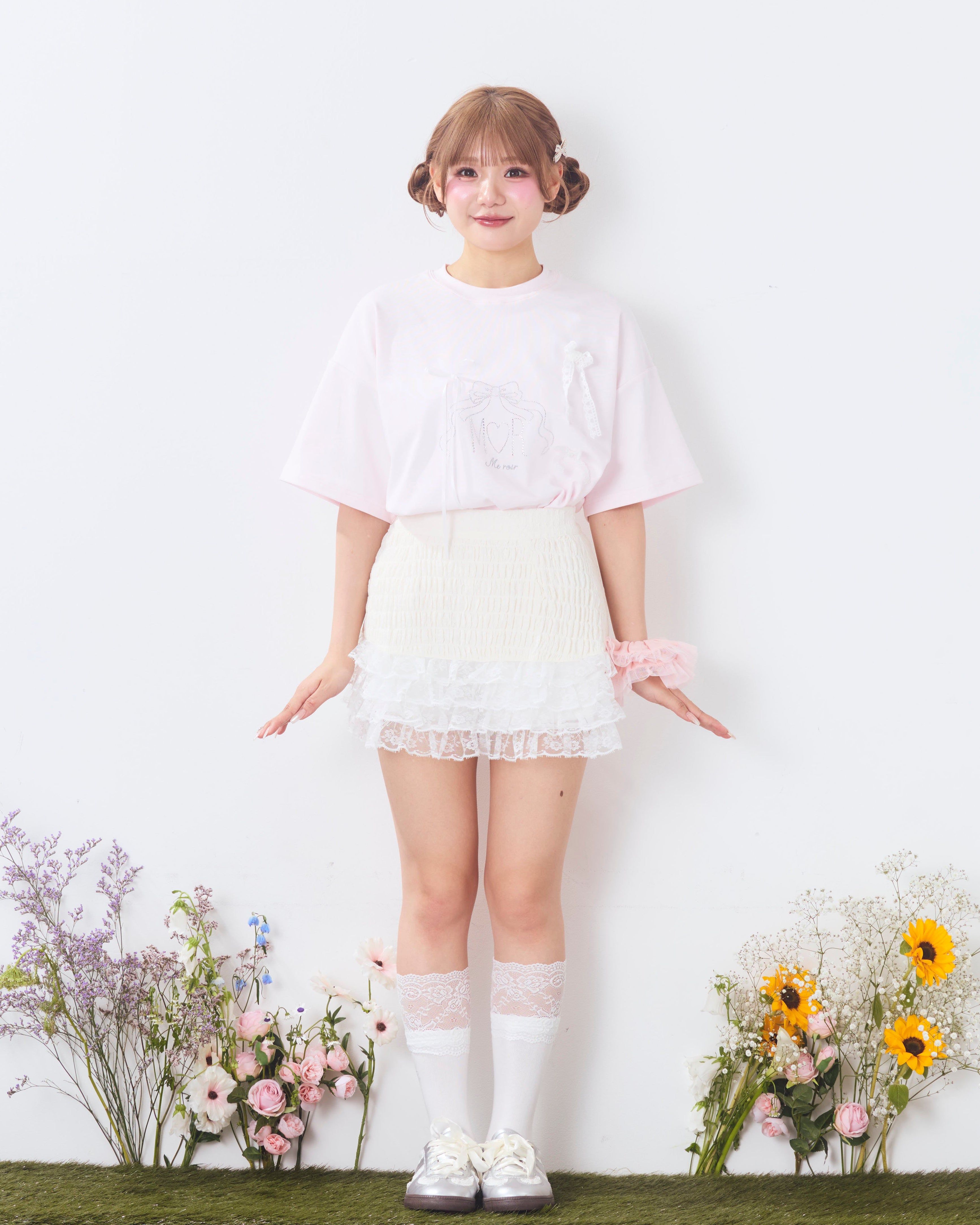 bijou logo ribbon tshirt
