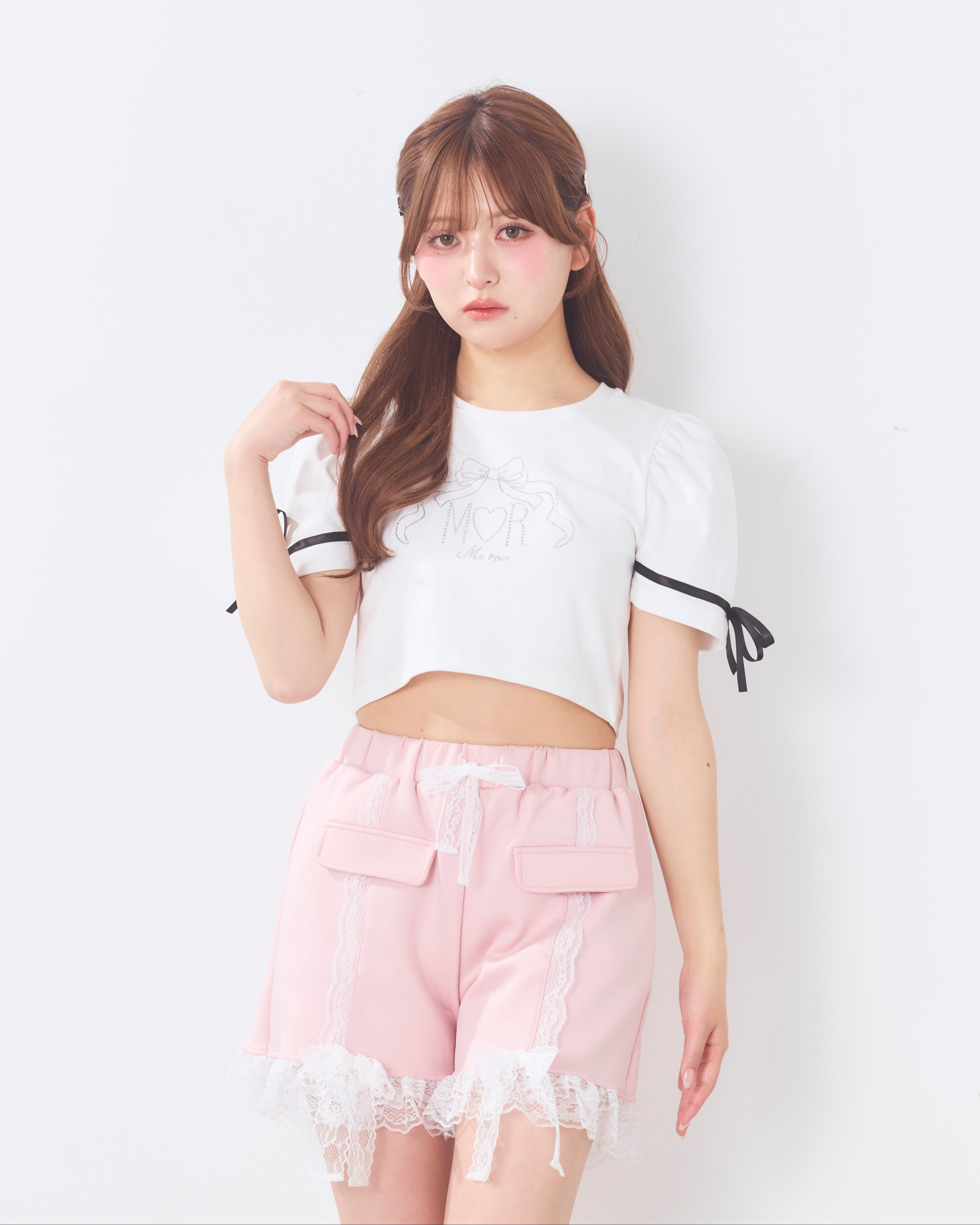 ribbon cut pants