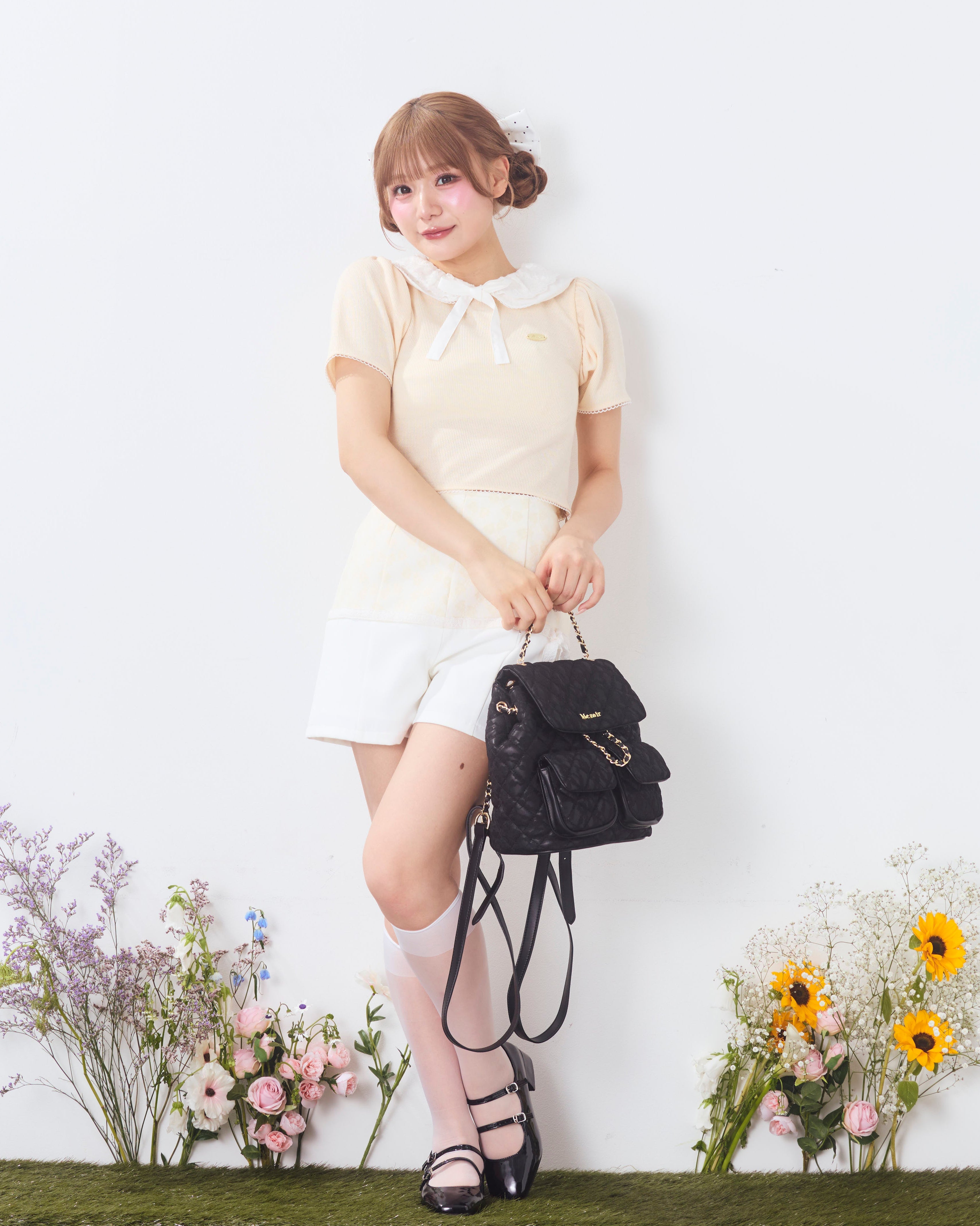 lace quilting backpack