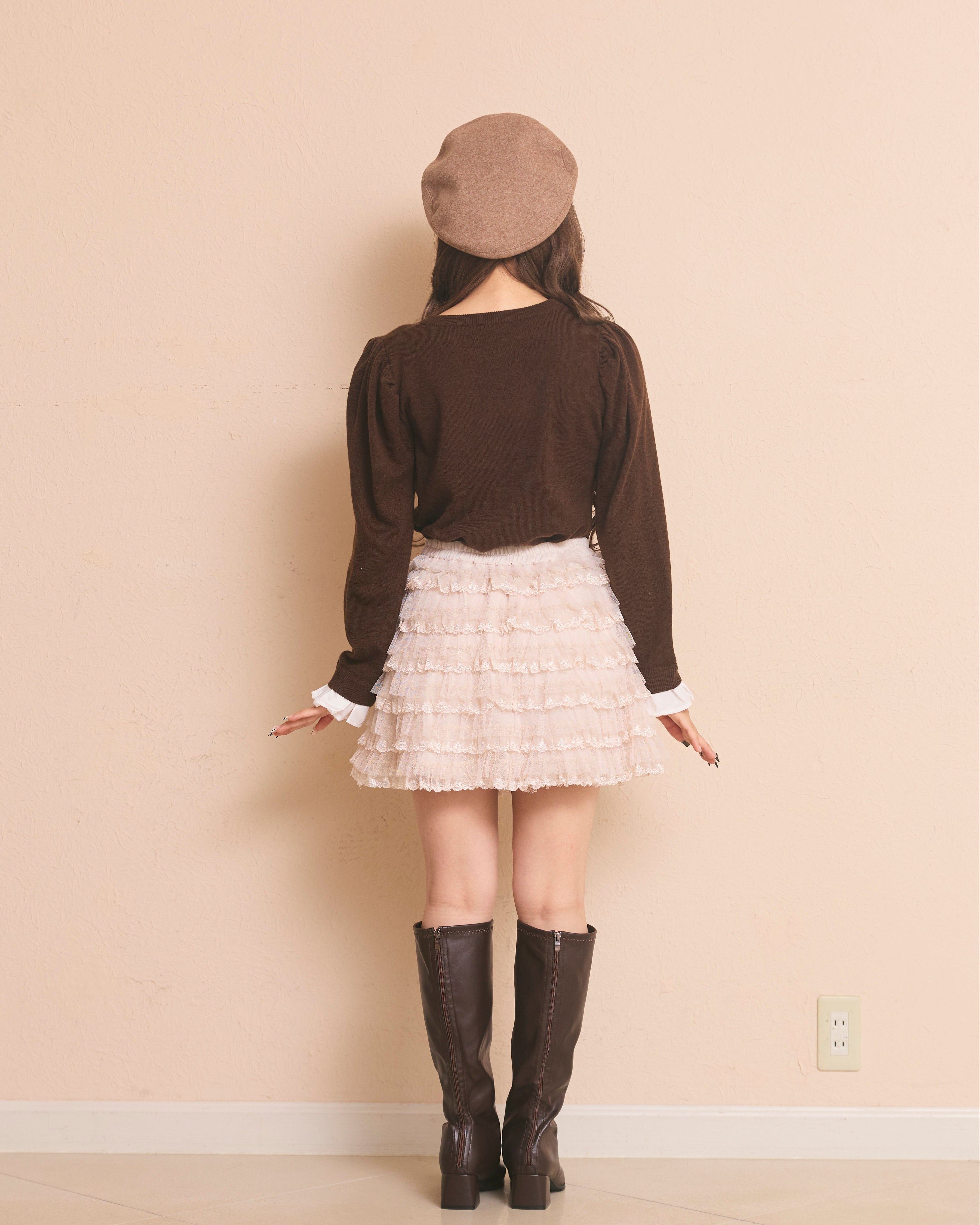 message logo knit tops
