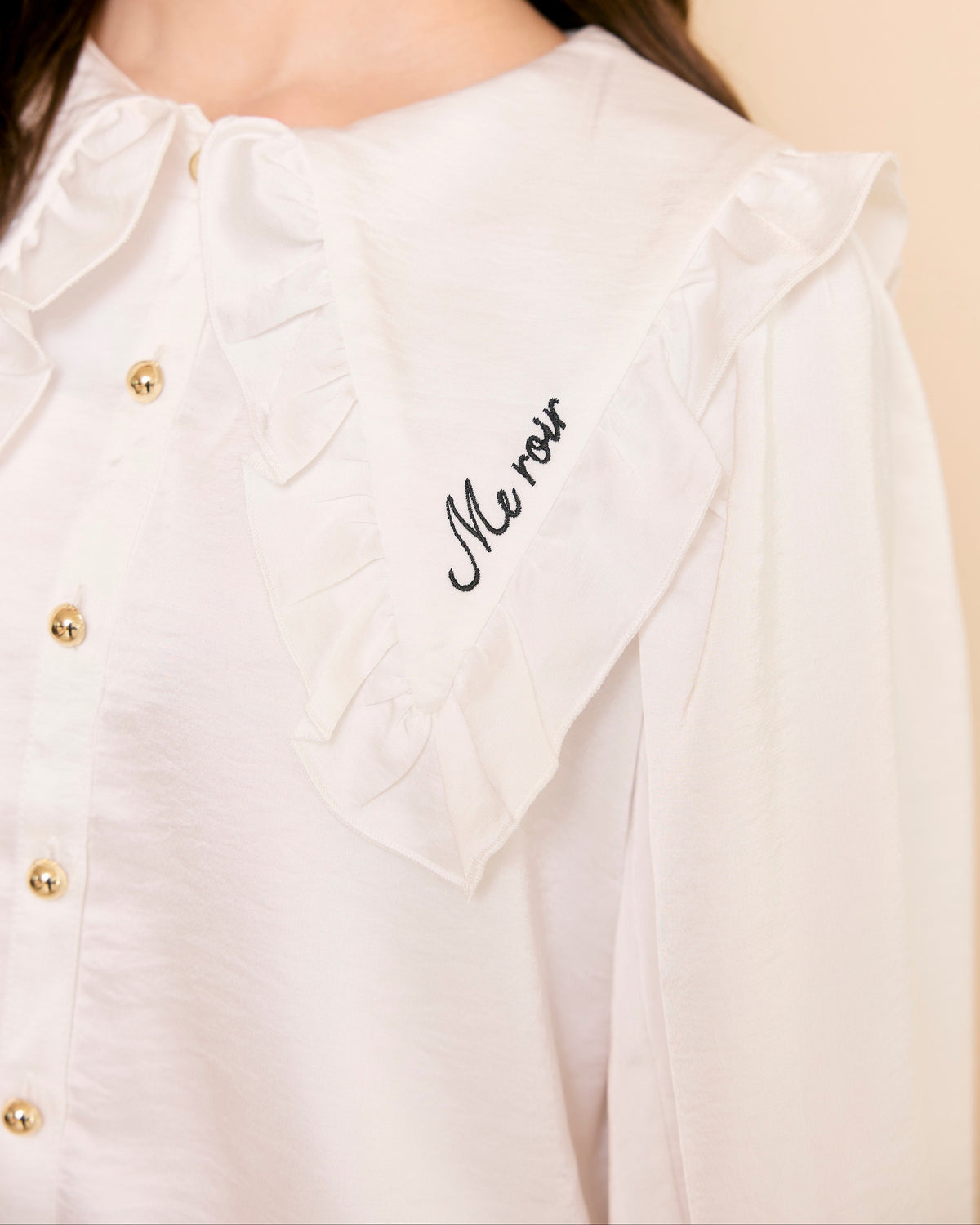 vintage frill blouse