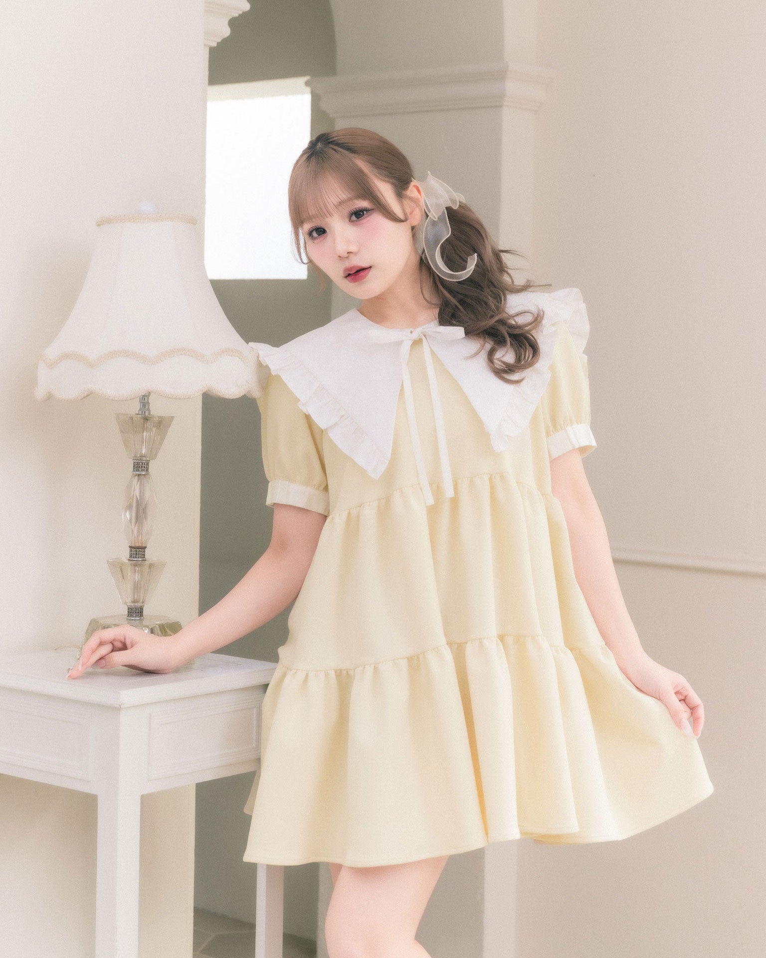 tierd sweat mini onepiece