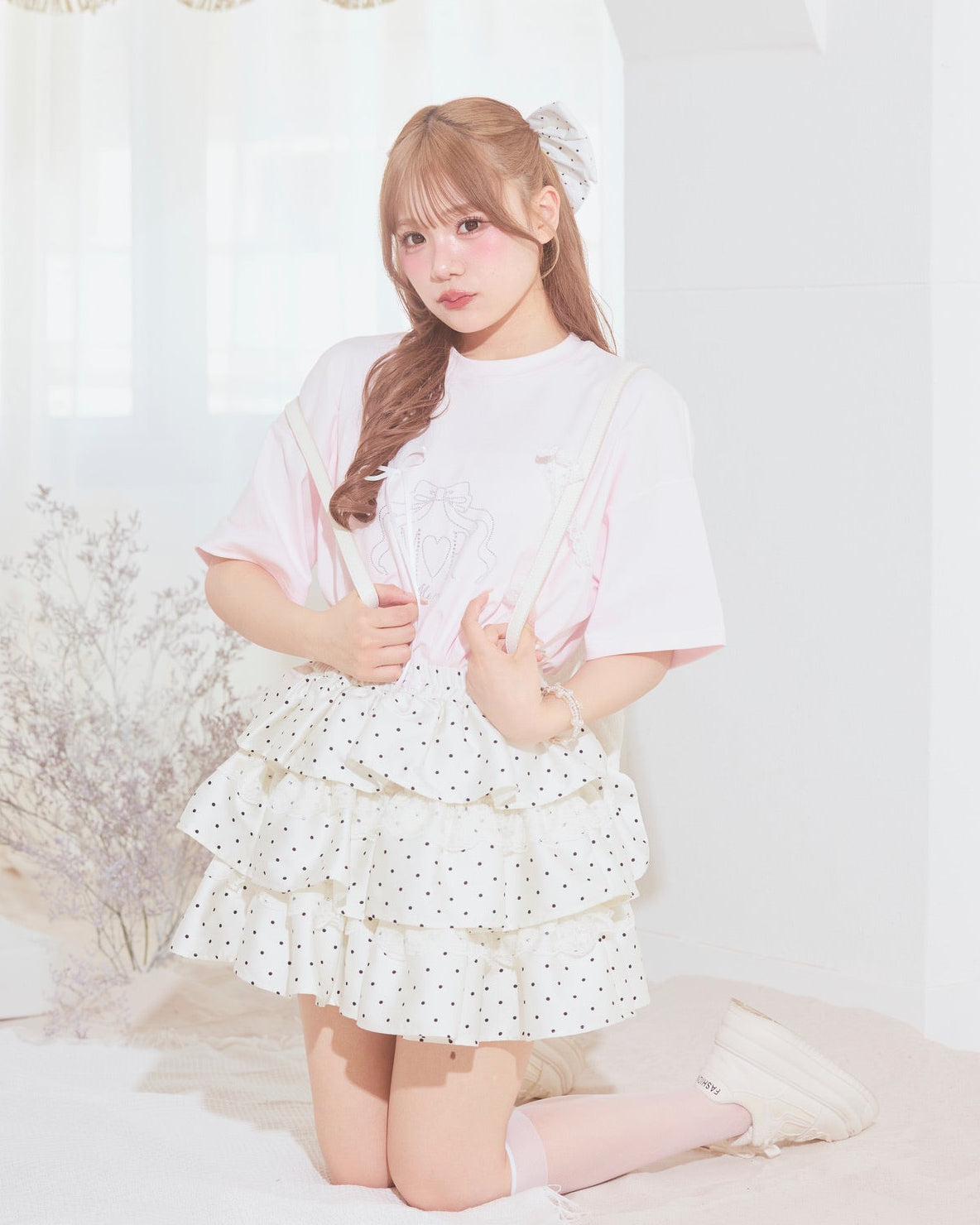 bijou logo ribbon tshirt