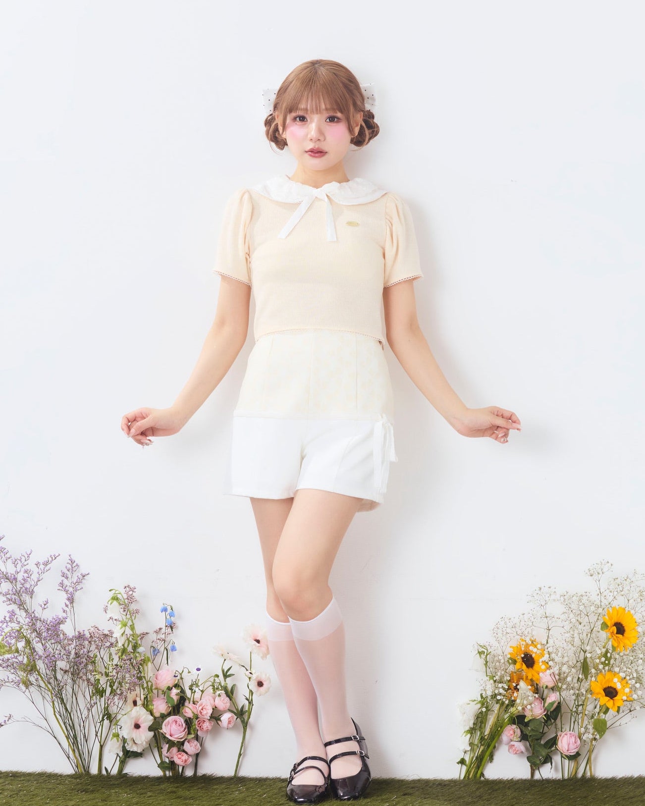 lace switching pants