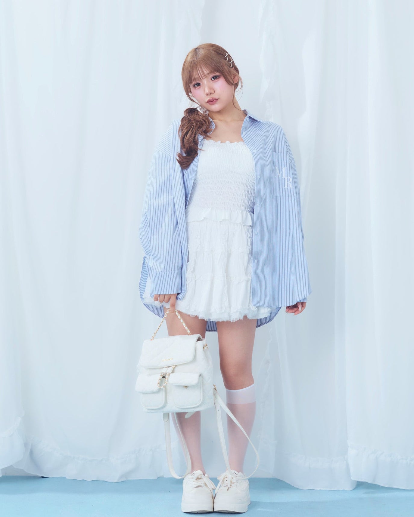 【 pre order 】stripe over shirt
