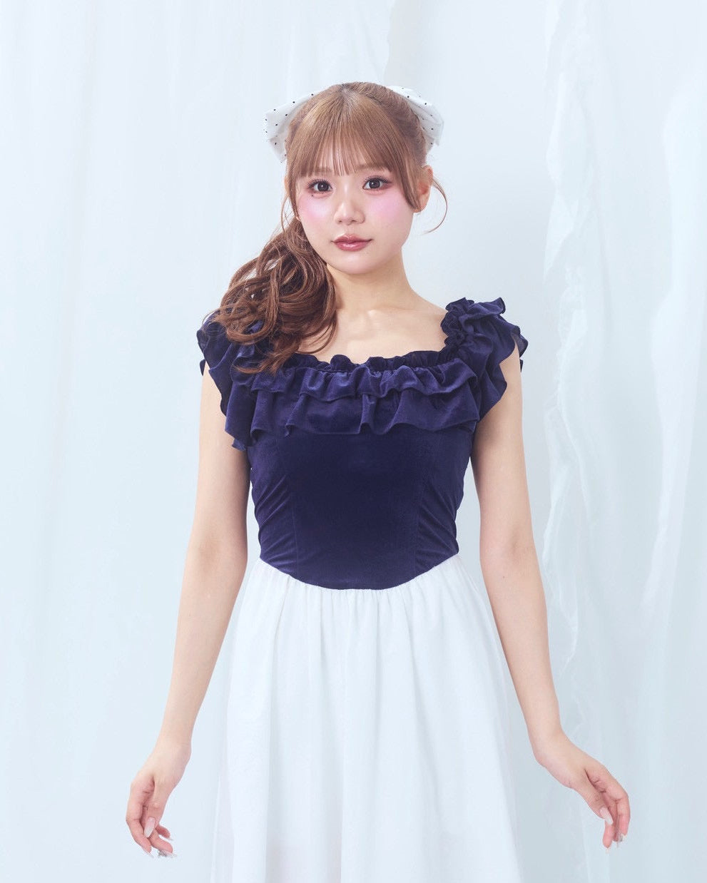 summer velour long onepiece
