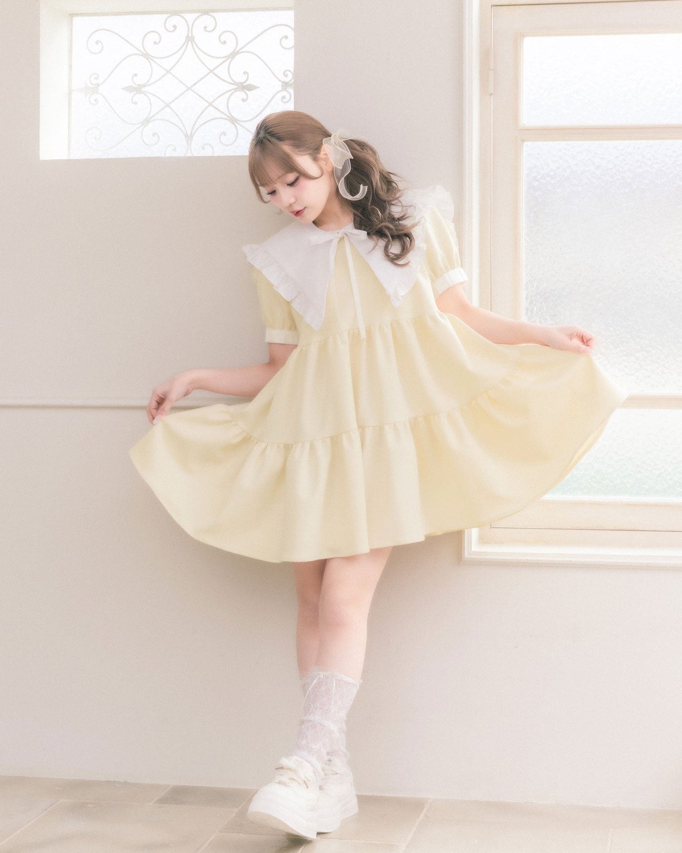 tierd sweat mini onepiece