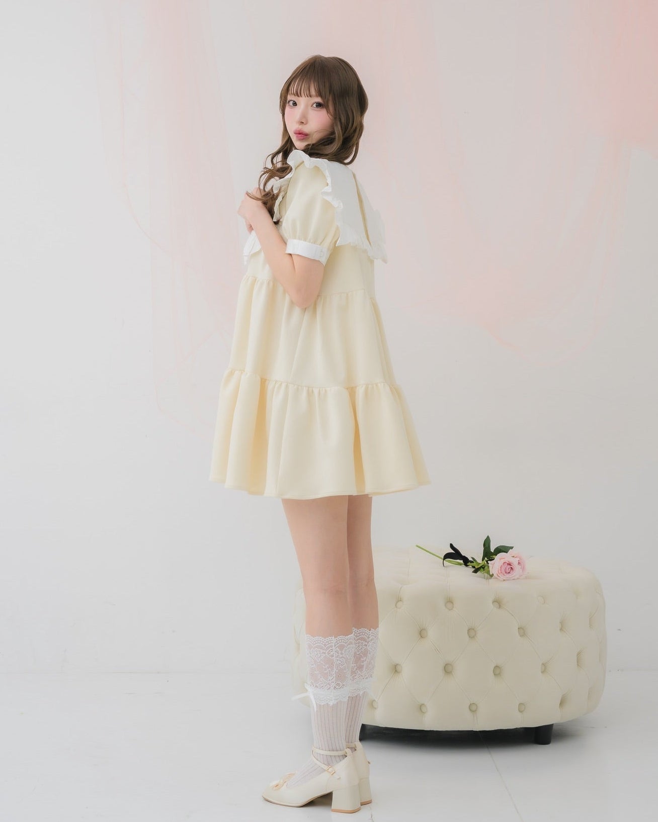 tierd sweat mini onepiece