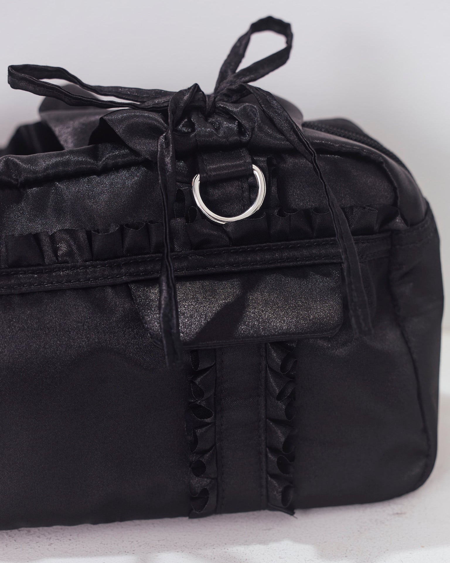 satin boston bag