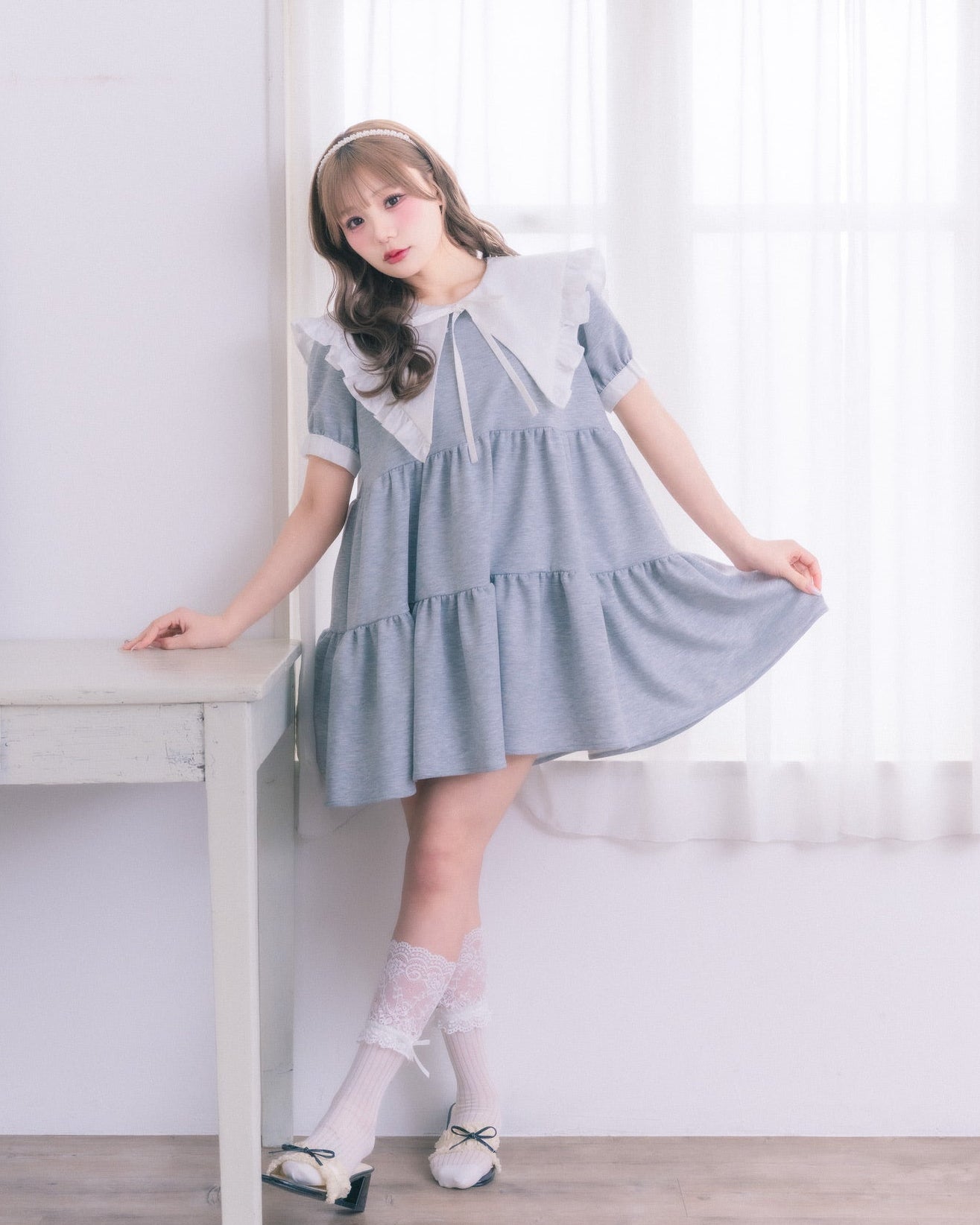 tierd sweat mini onepiece