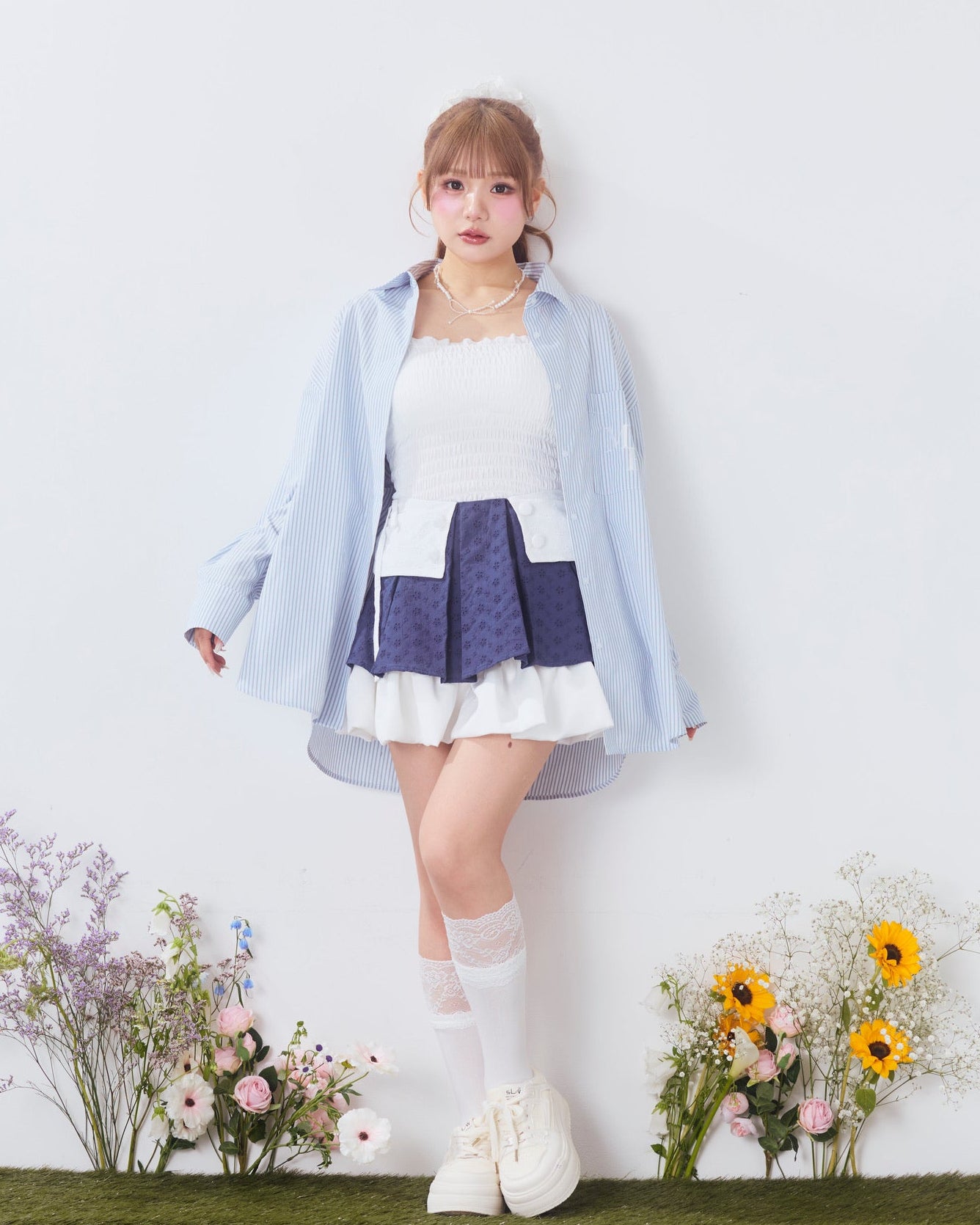 stripe over shirt