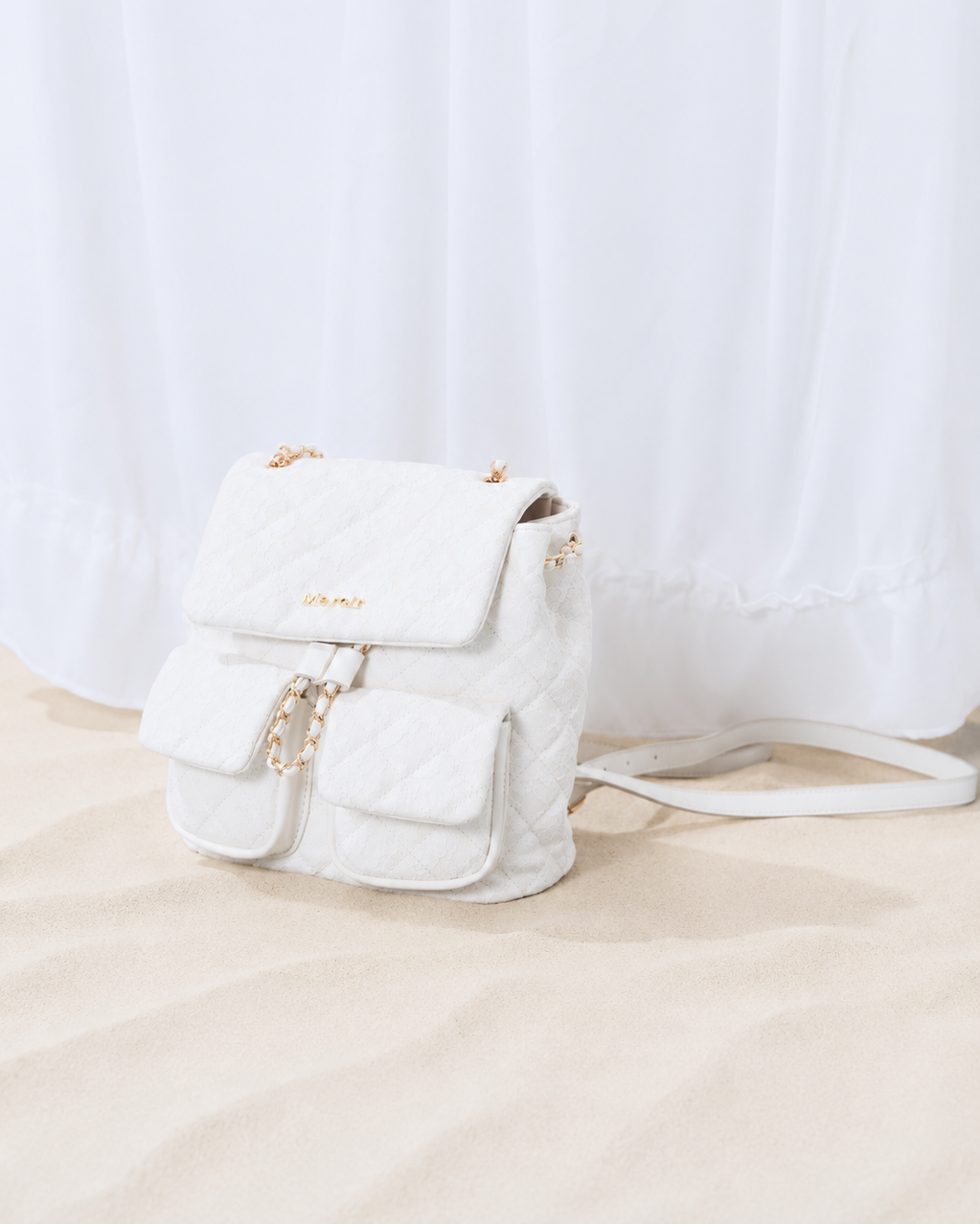 lace quilting backpack