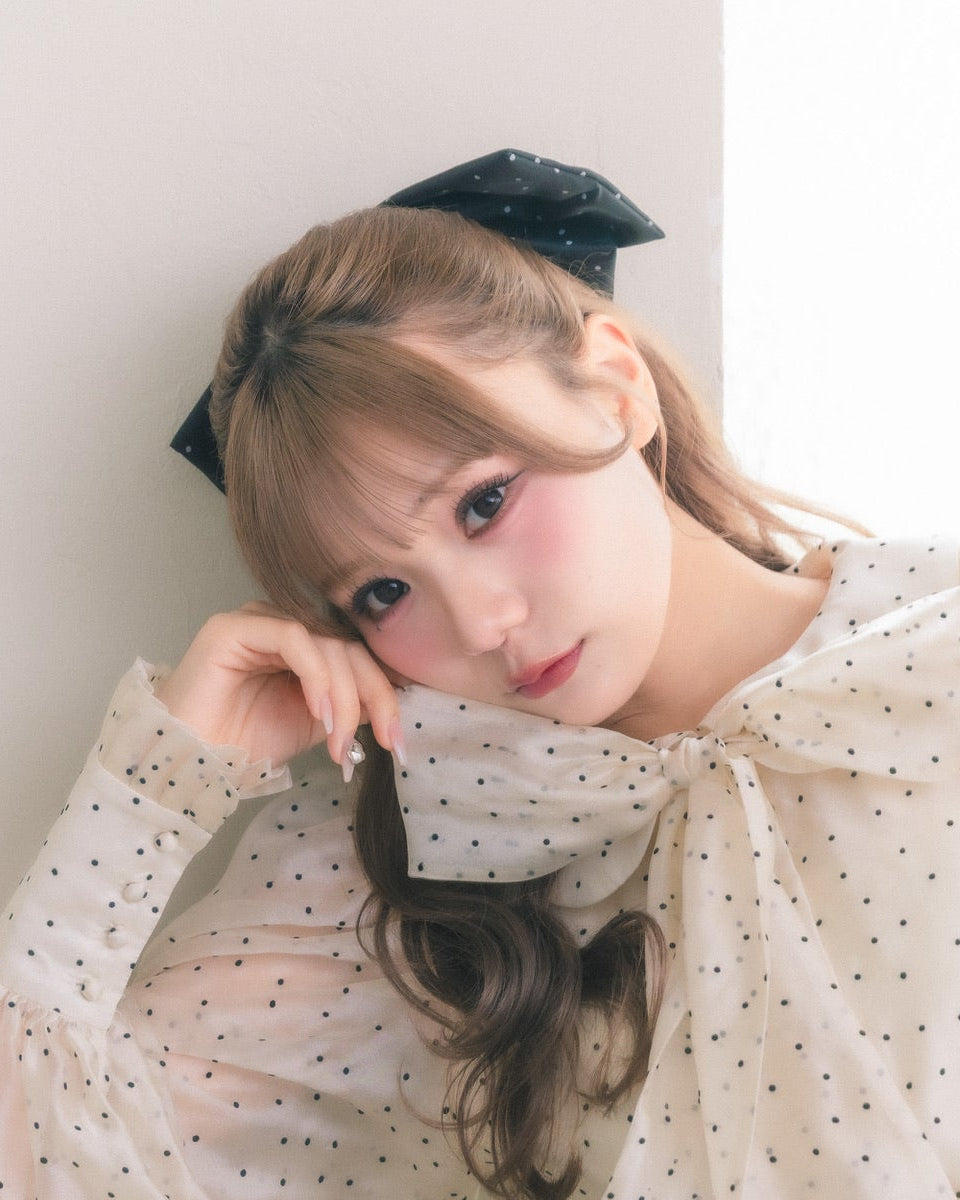 logo dot ribbon barrette