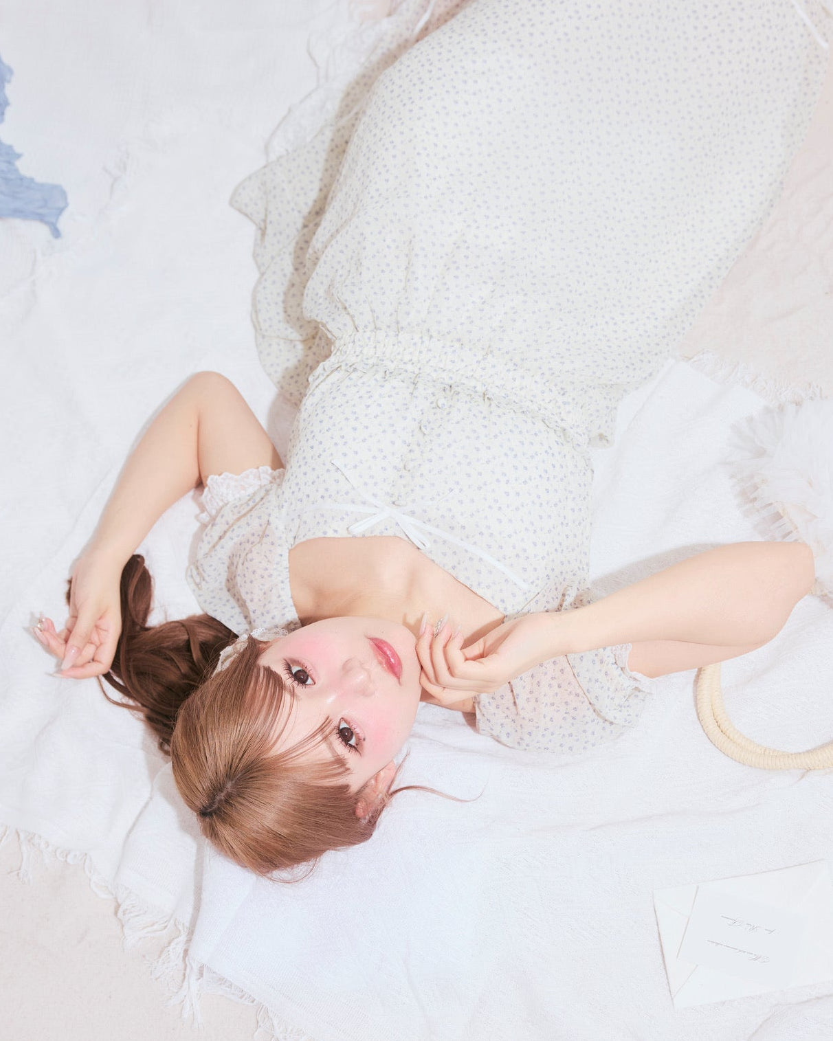 flower chiffon long onepiece