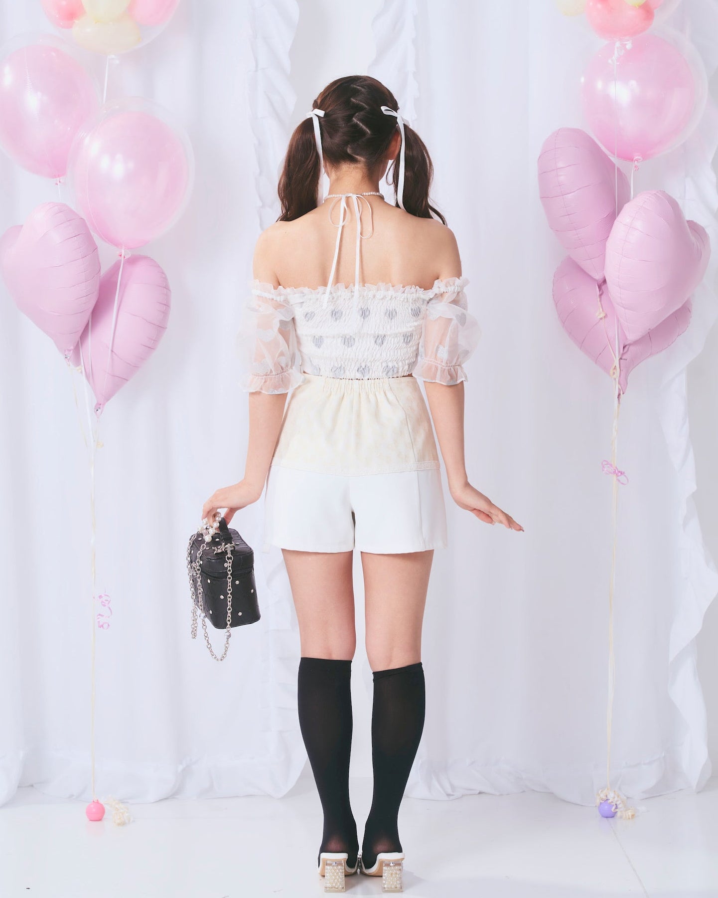 lace switching pants