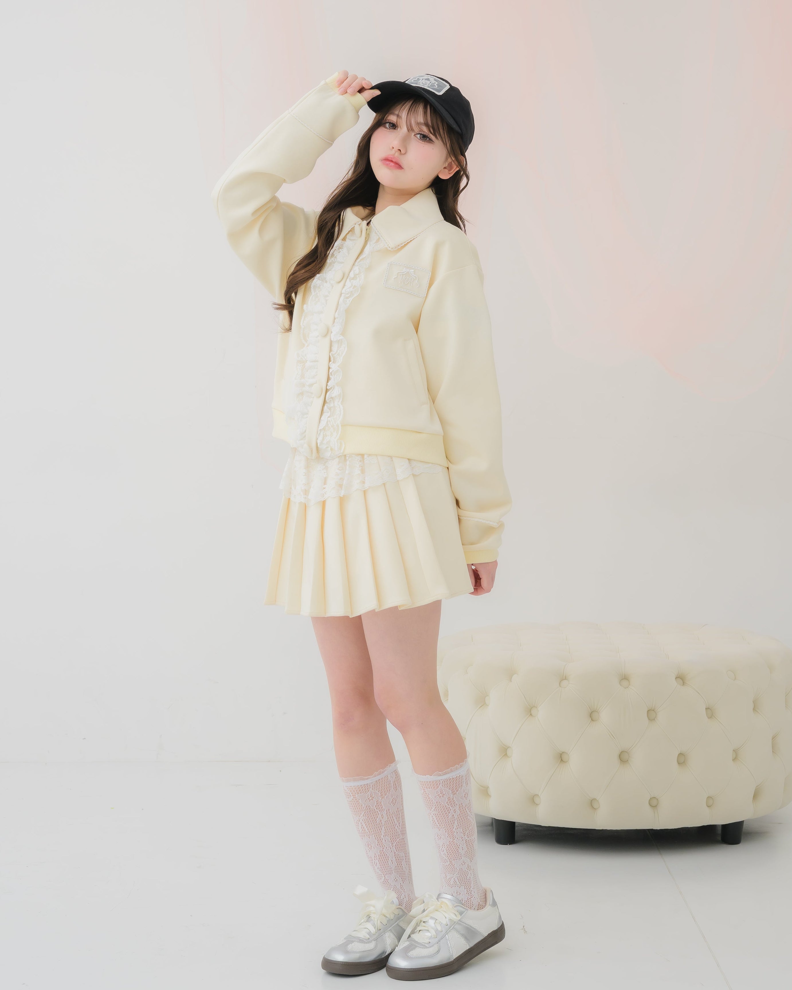 girly french lace zipup