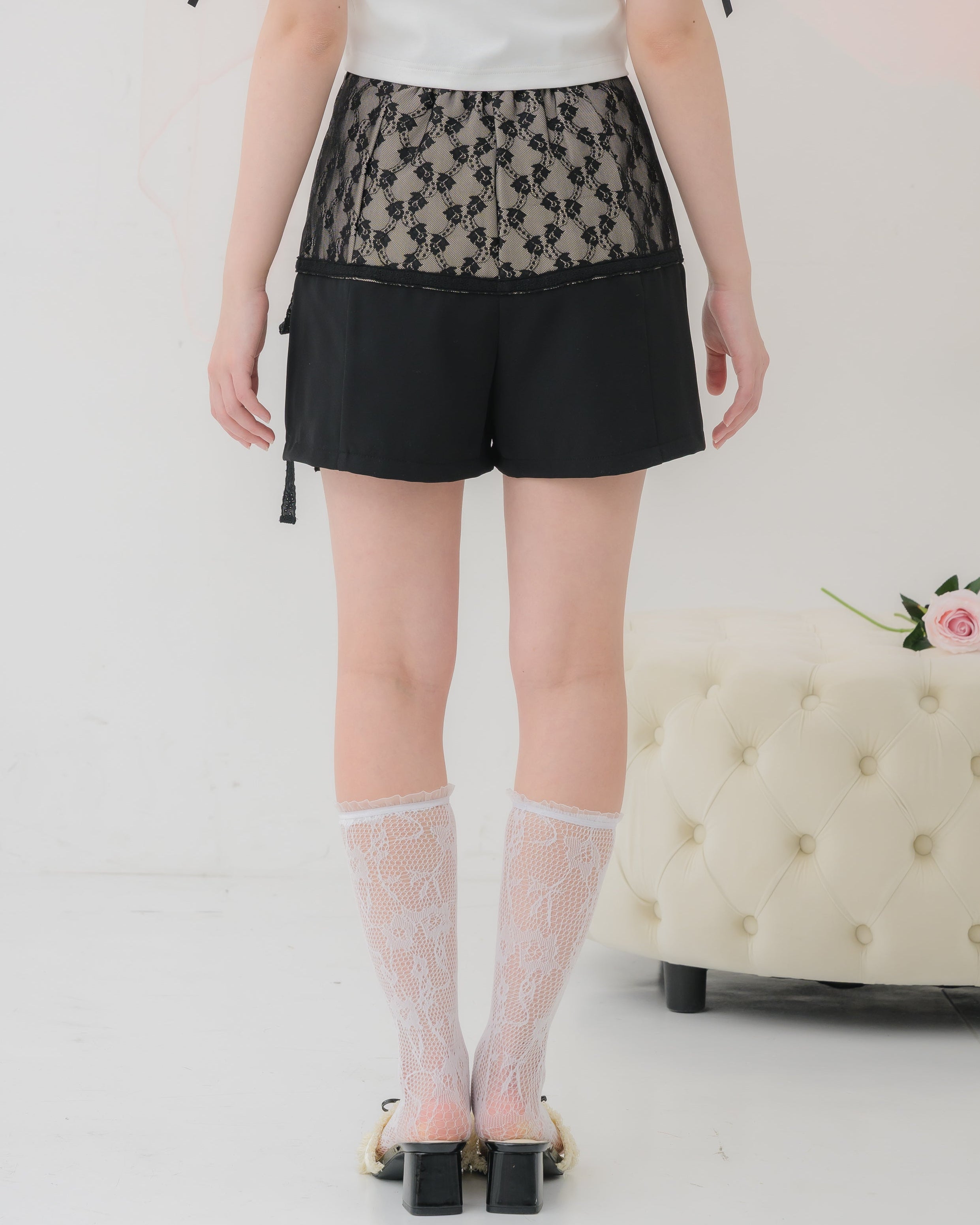 lace switching pants