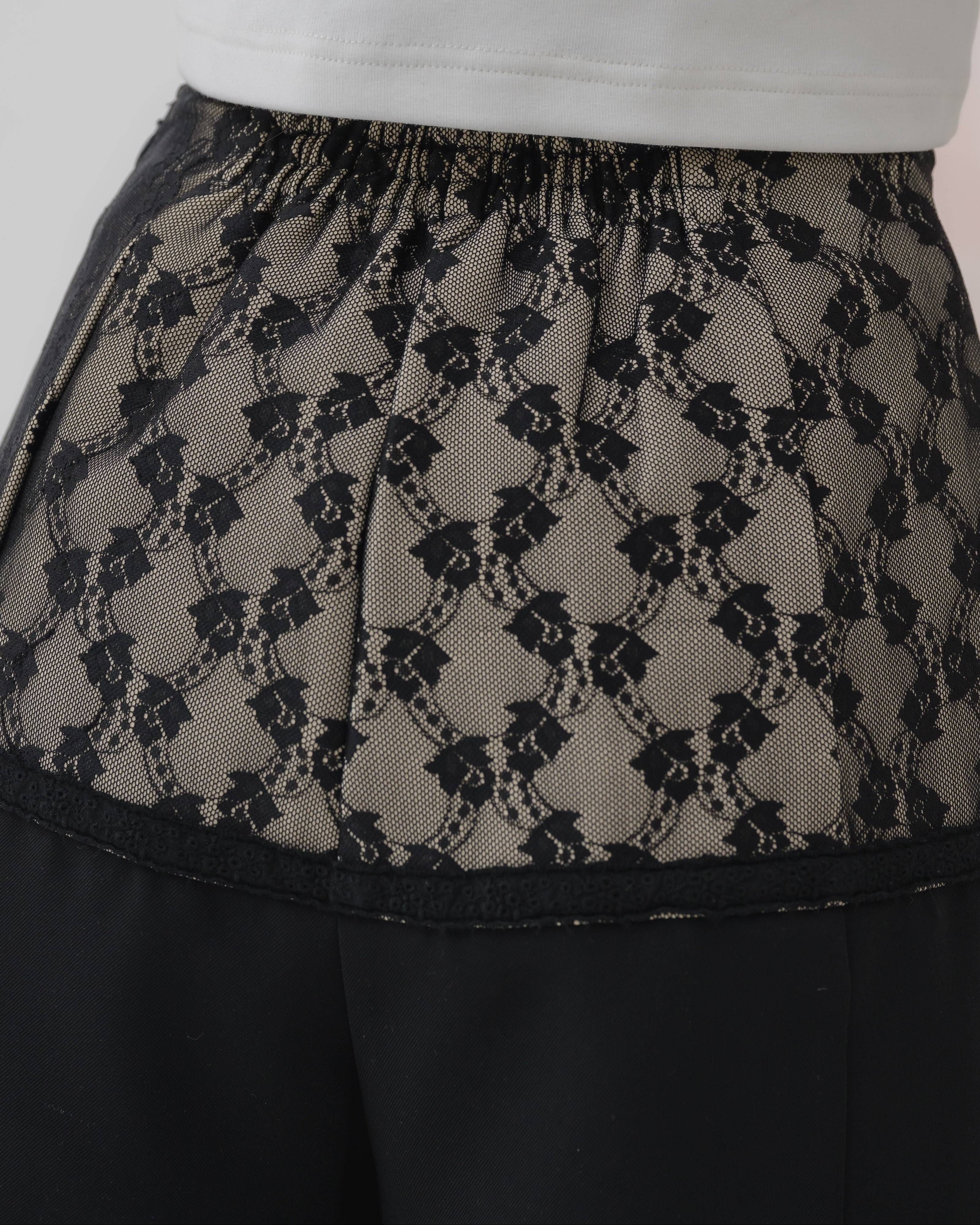 lace switching pants