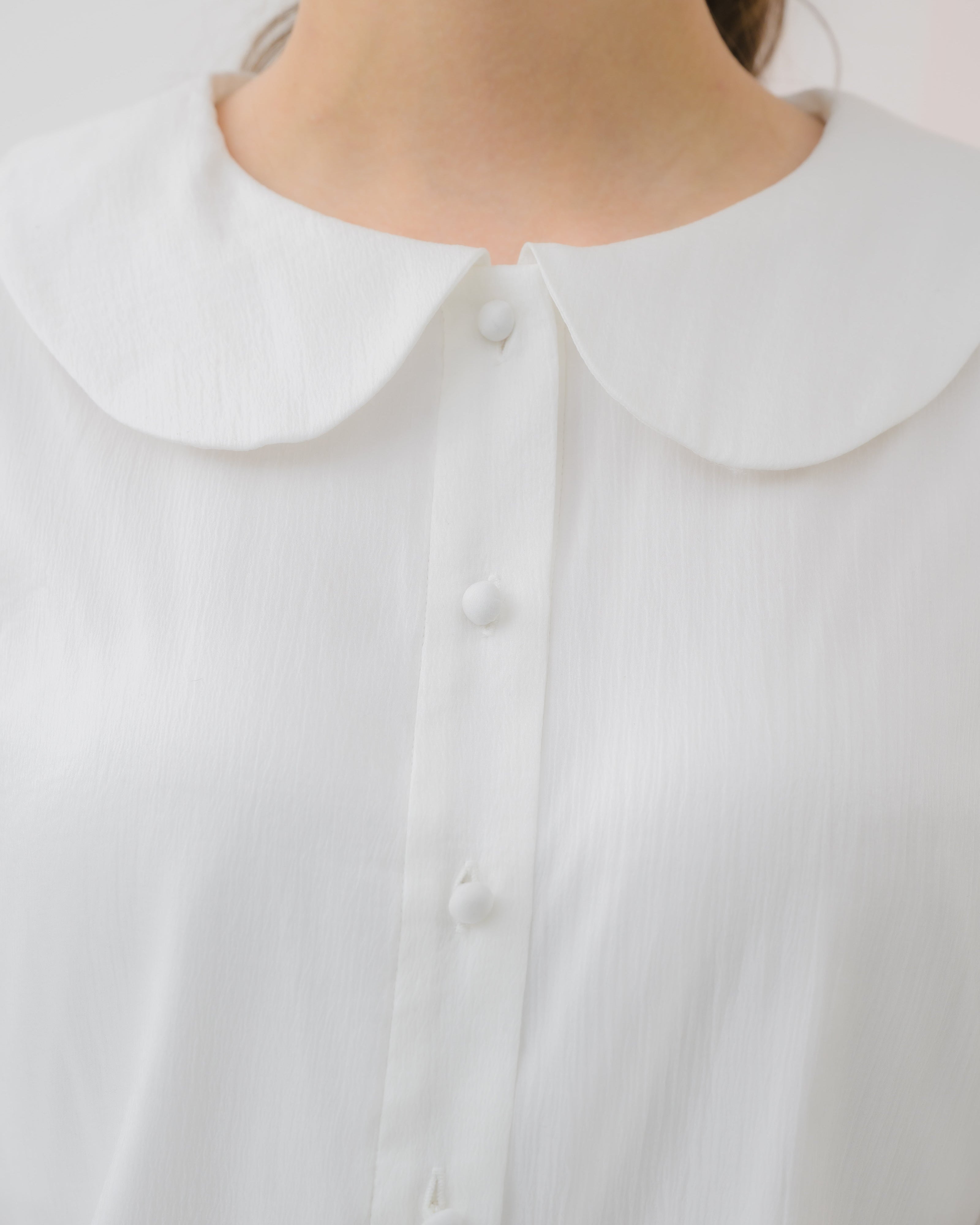 sheer chiffon ribbon blouse