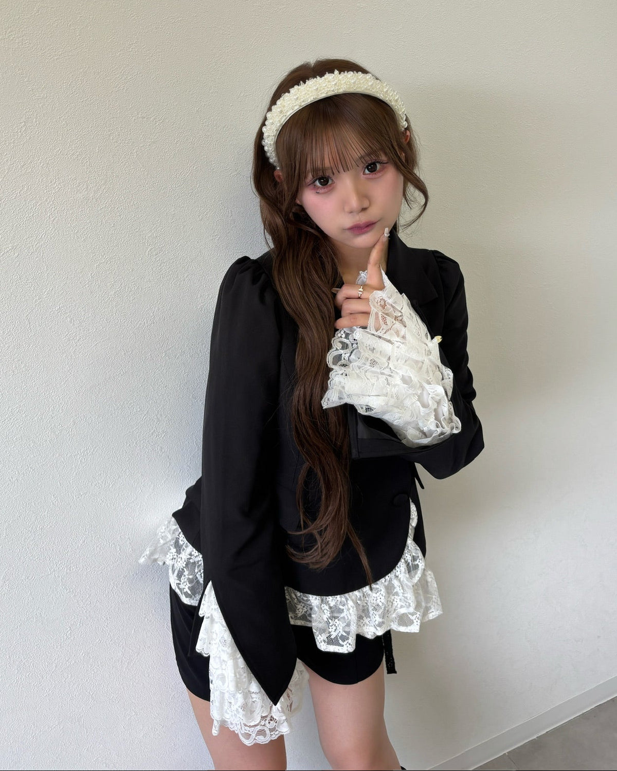 belle frill lace jacket
