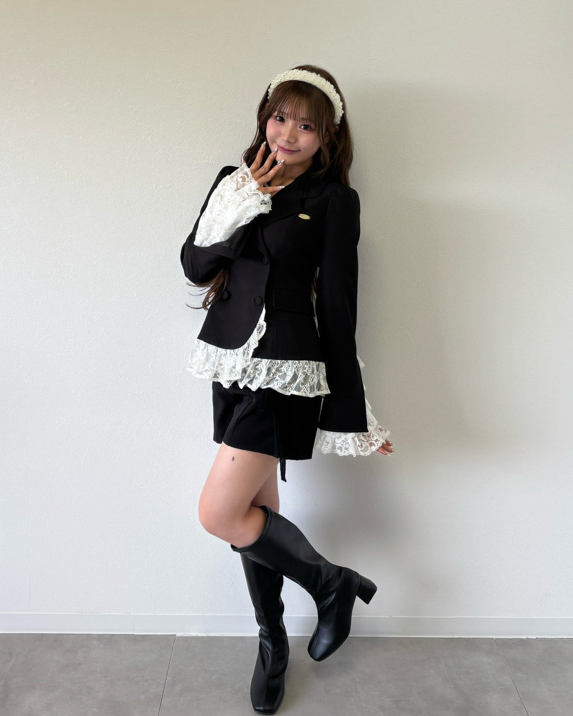 belle frill lace jacket