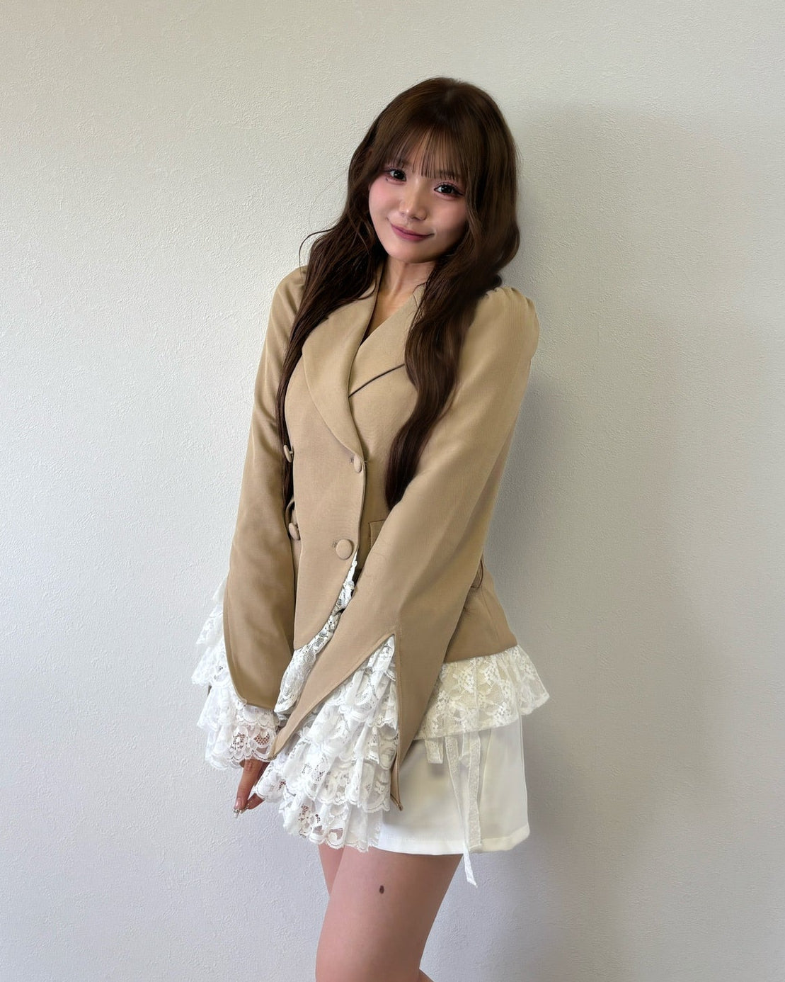 belle frill lace jacket