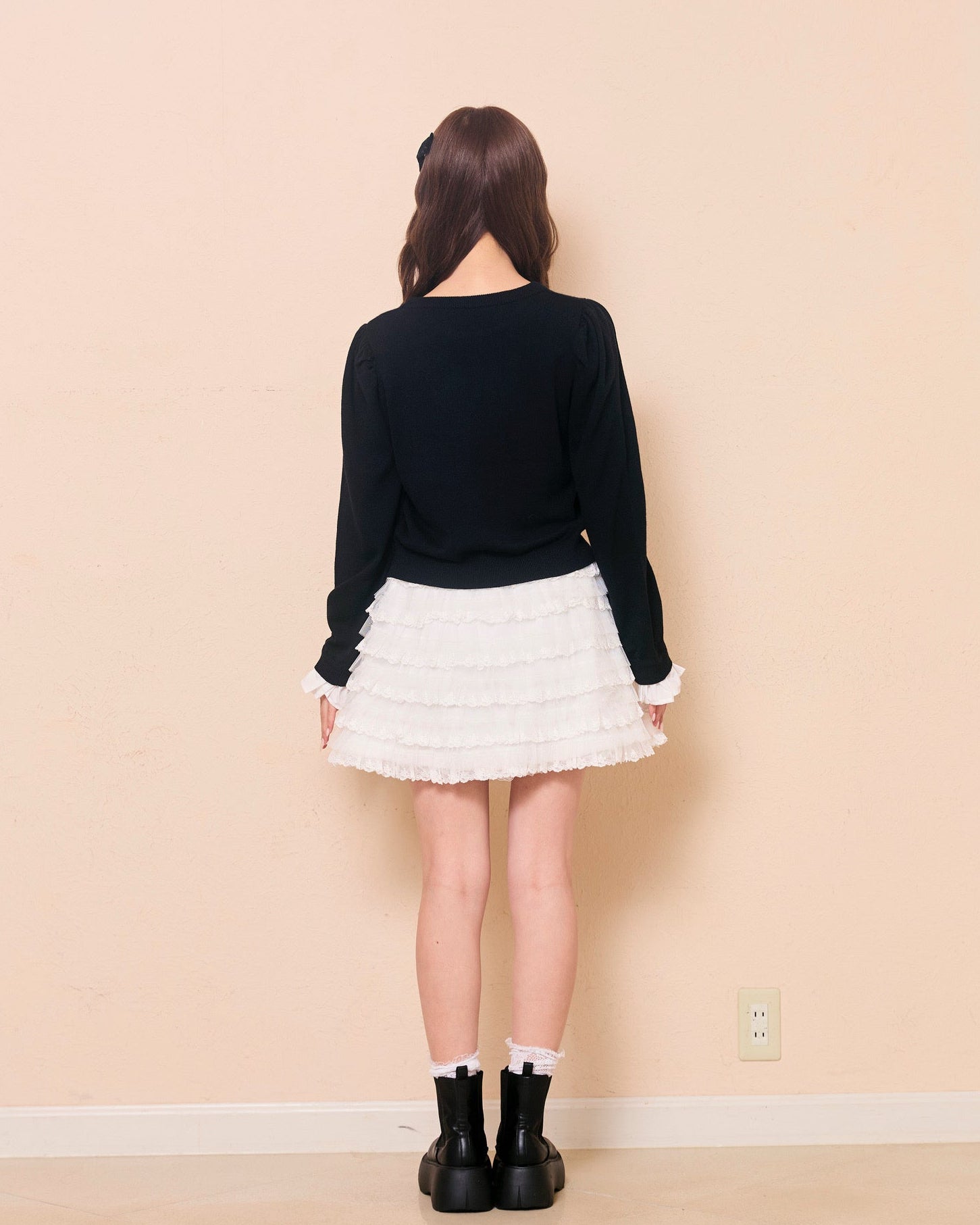 message logo knit tops