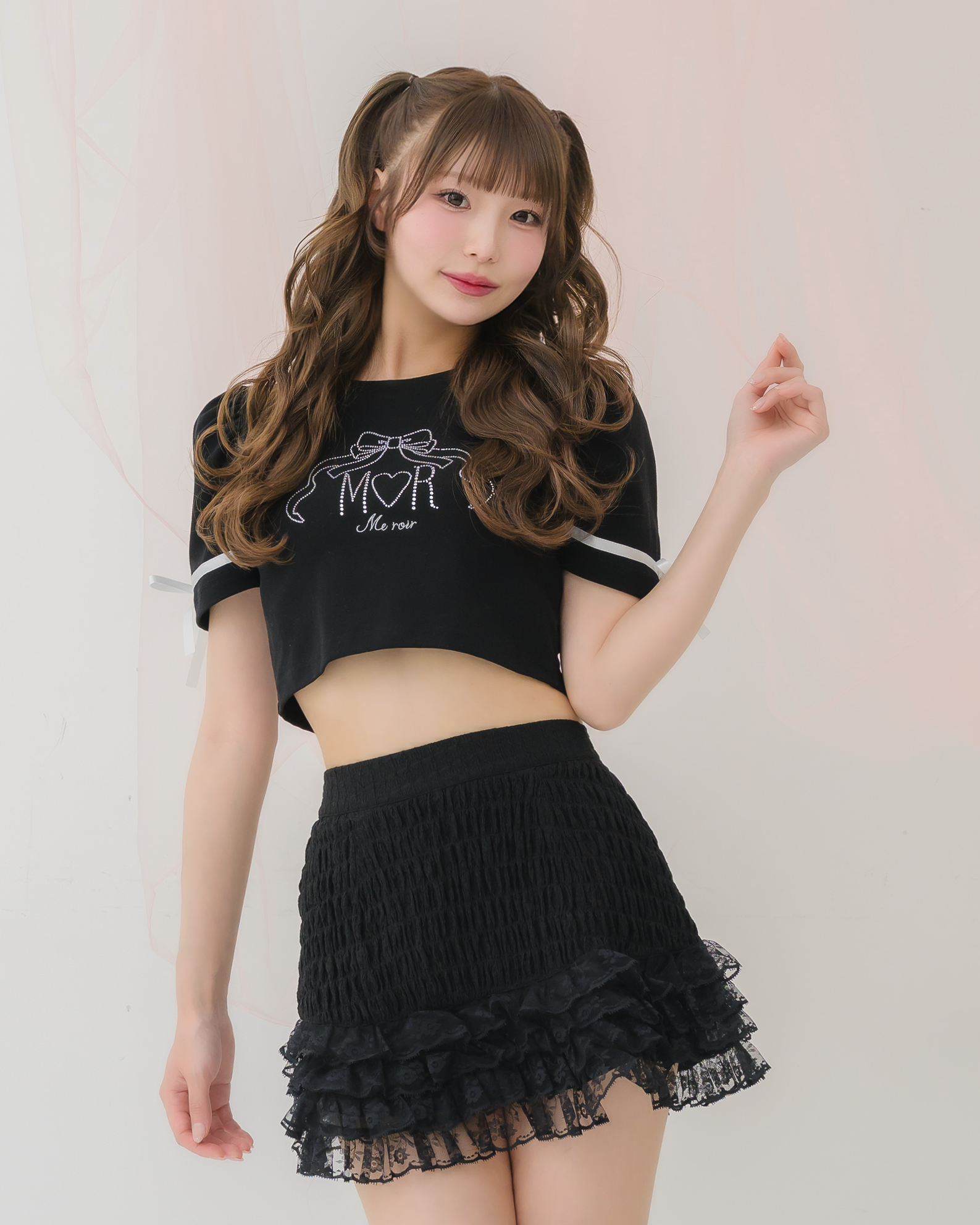 tiered shirred skirt pants