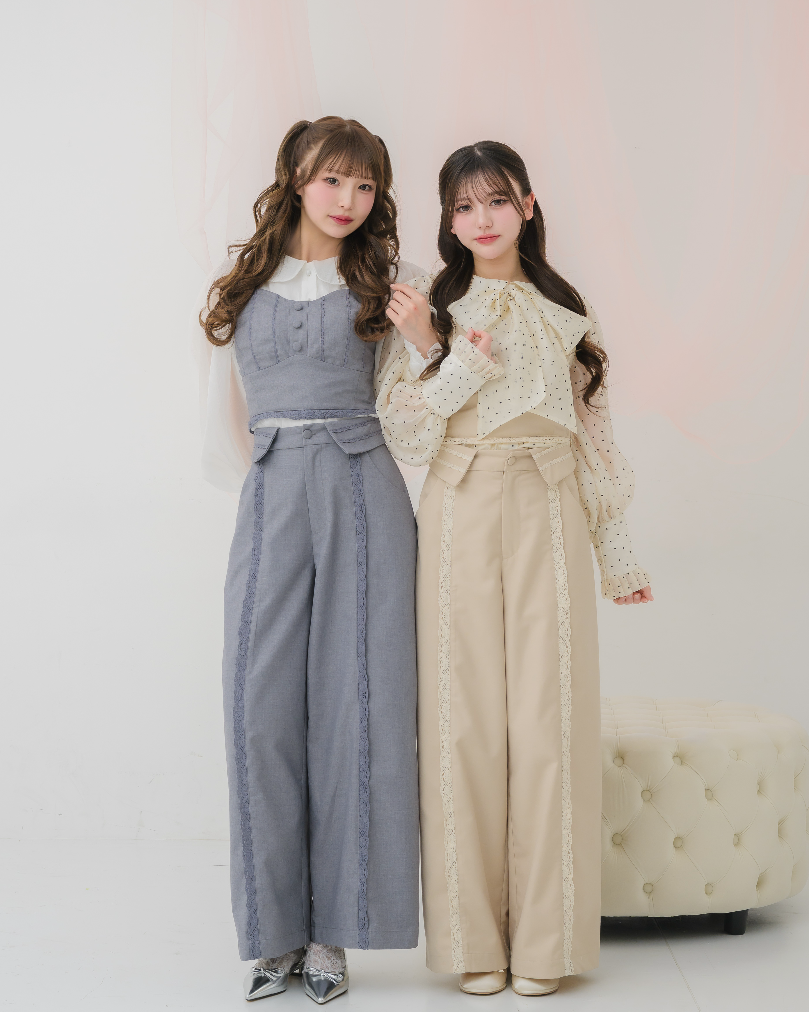 sheer chiffon ribbon blouse