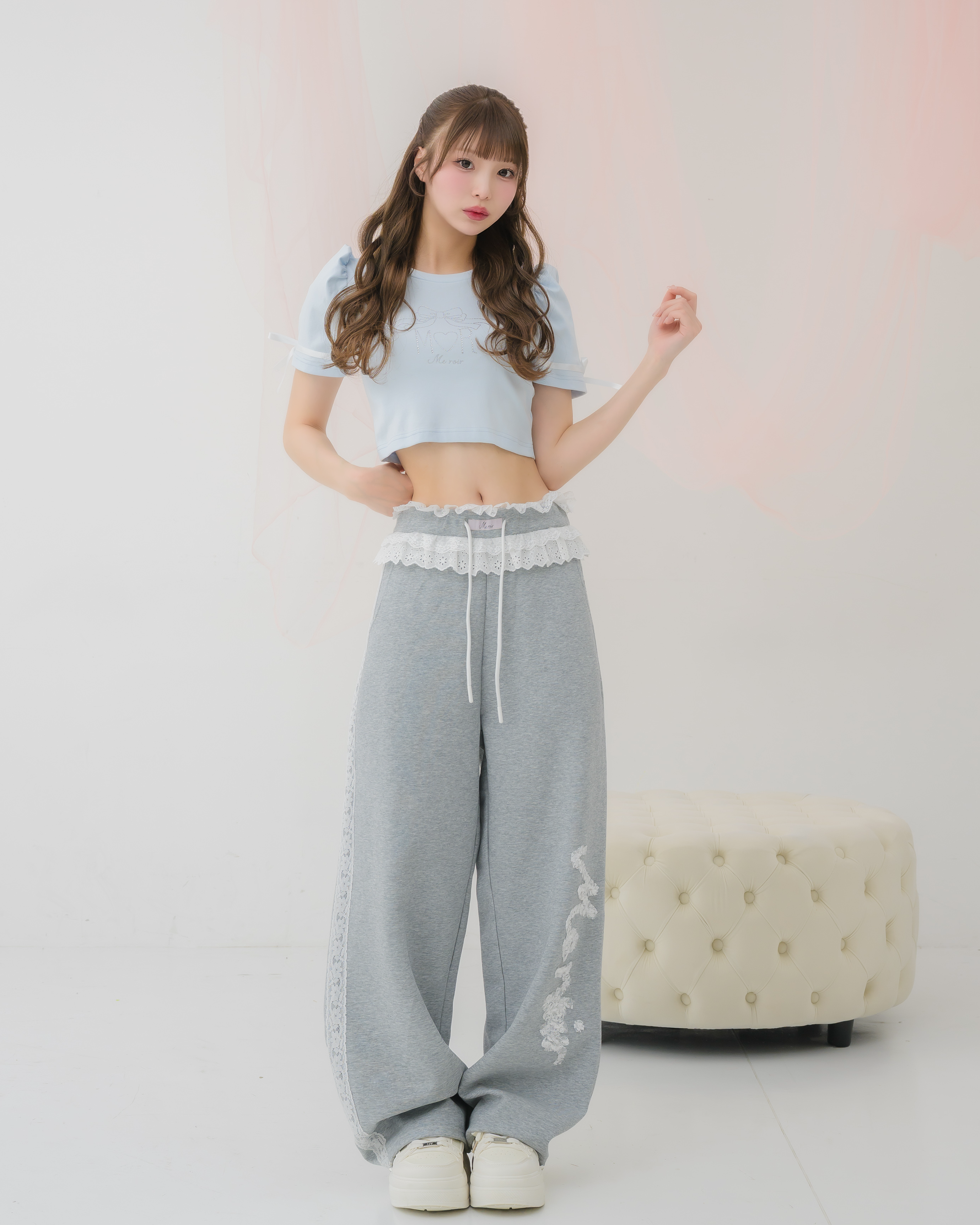 girly french lace pants