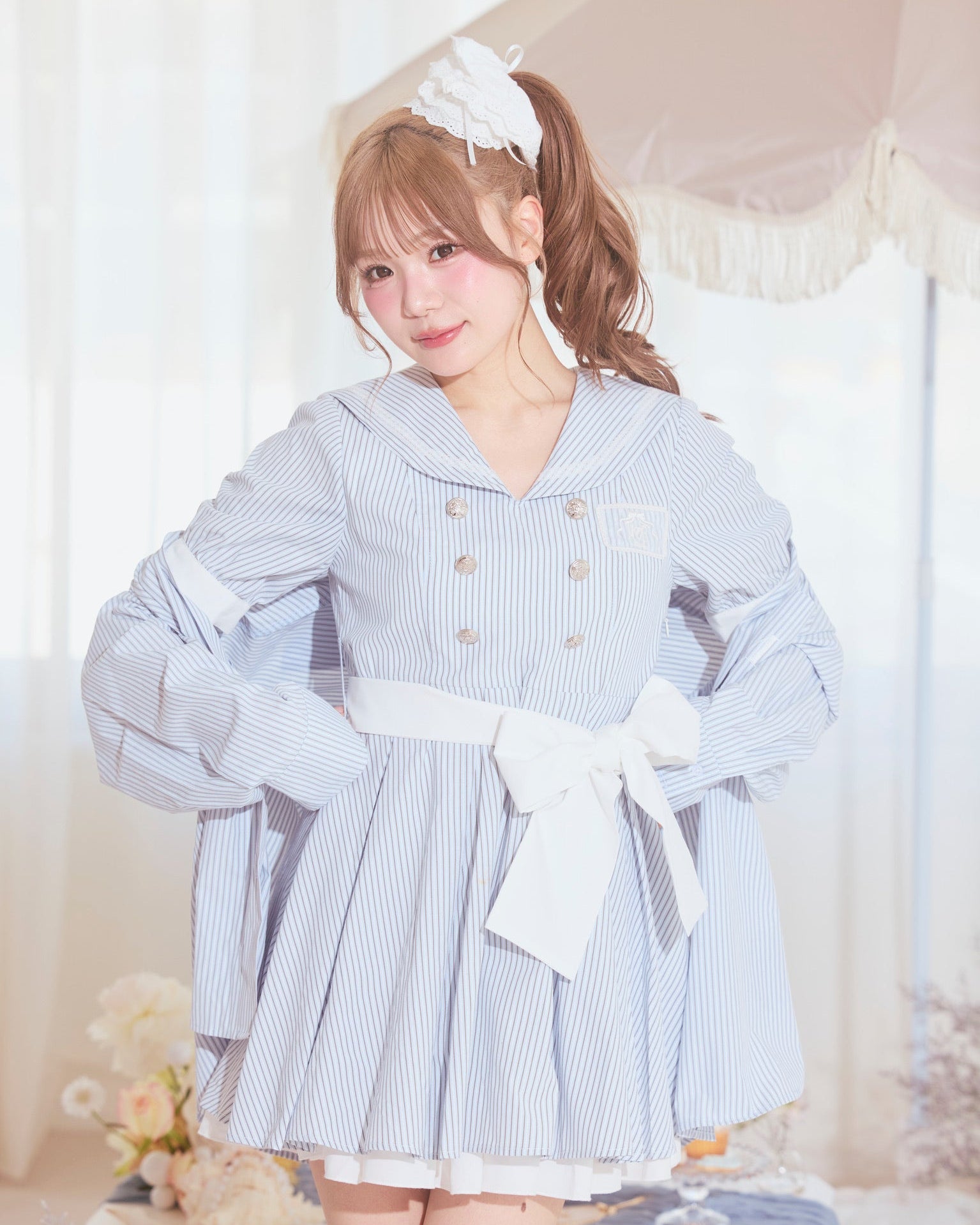 sailor collar marine onepiece