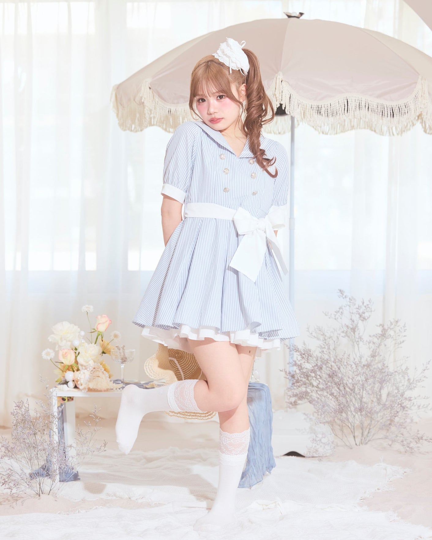 sailor collar marine onepiece